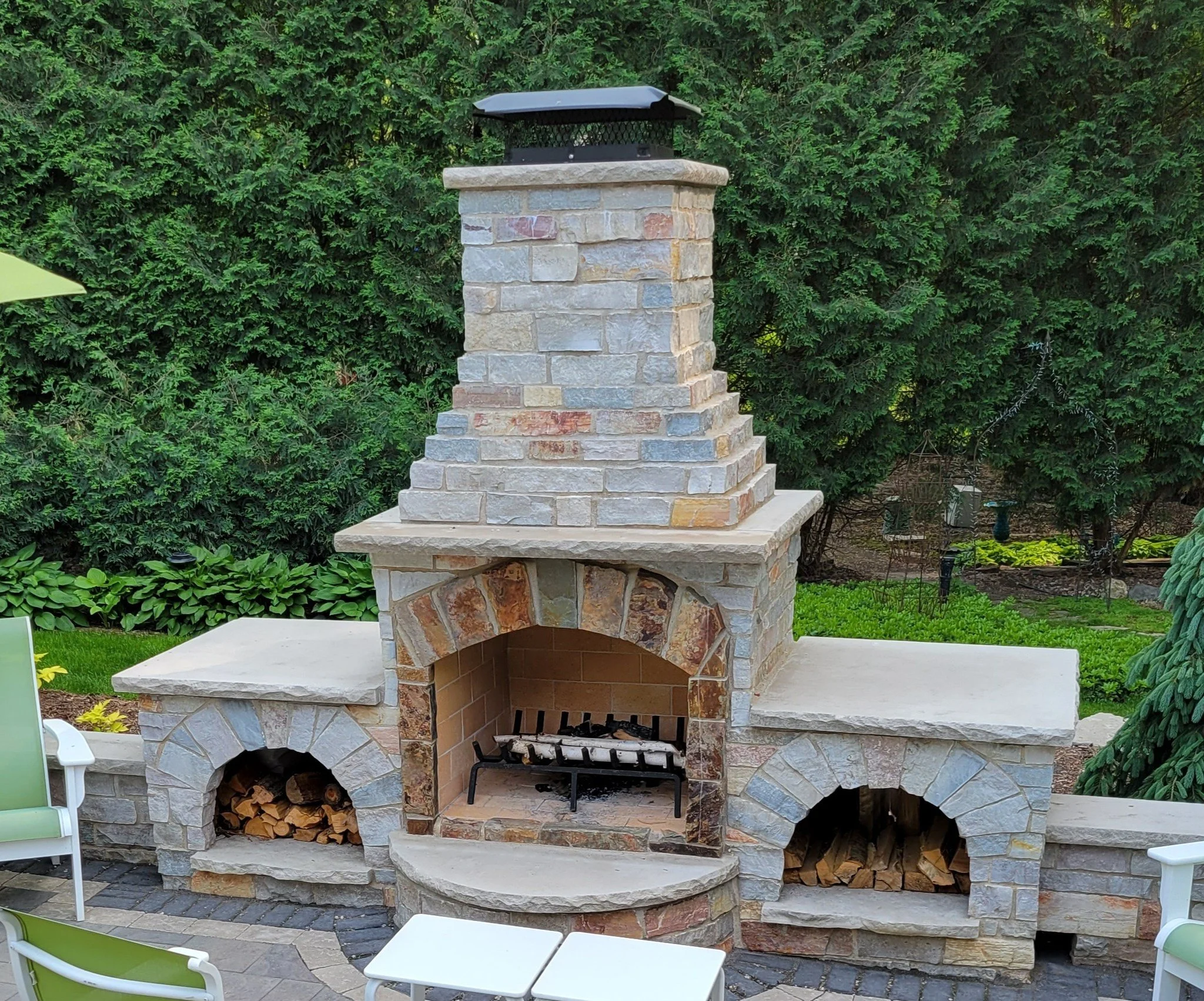 Outdoor Fireplace Patio Landscape GARDEN FIREPLACE The Outdoor