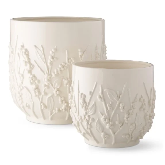 AERIN Winterberry Ceramic Cachepots
