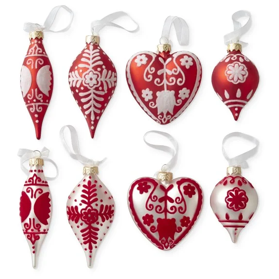 AERIN Glass Ornaments