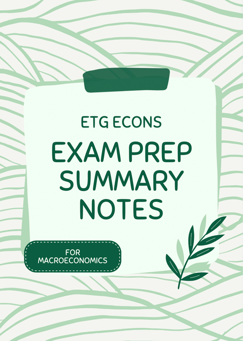 Macro Exam Prep Summary