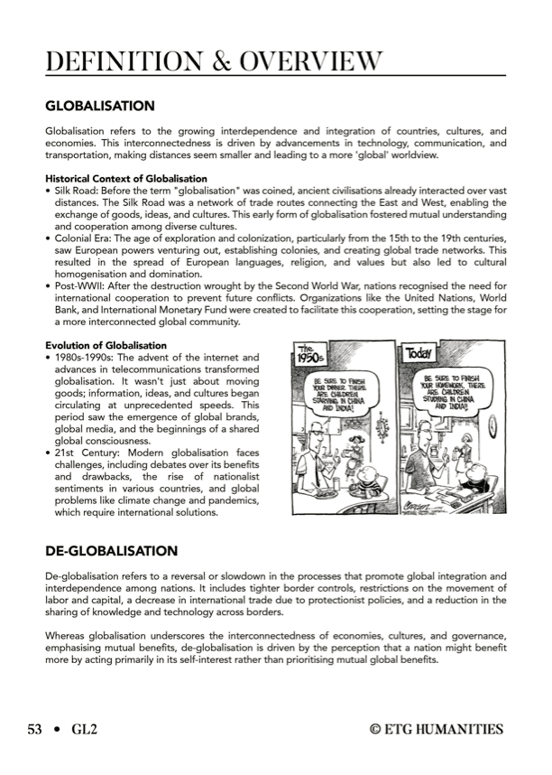 GP Chapter — Deglobalisation