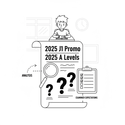 Headstart session reviewing actual A Level and J1 promo economics exam questions