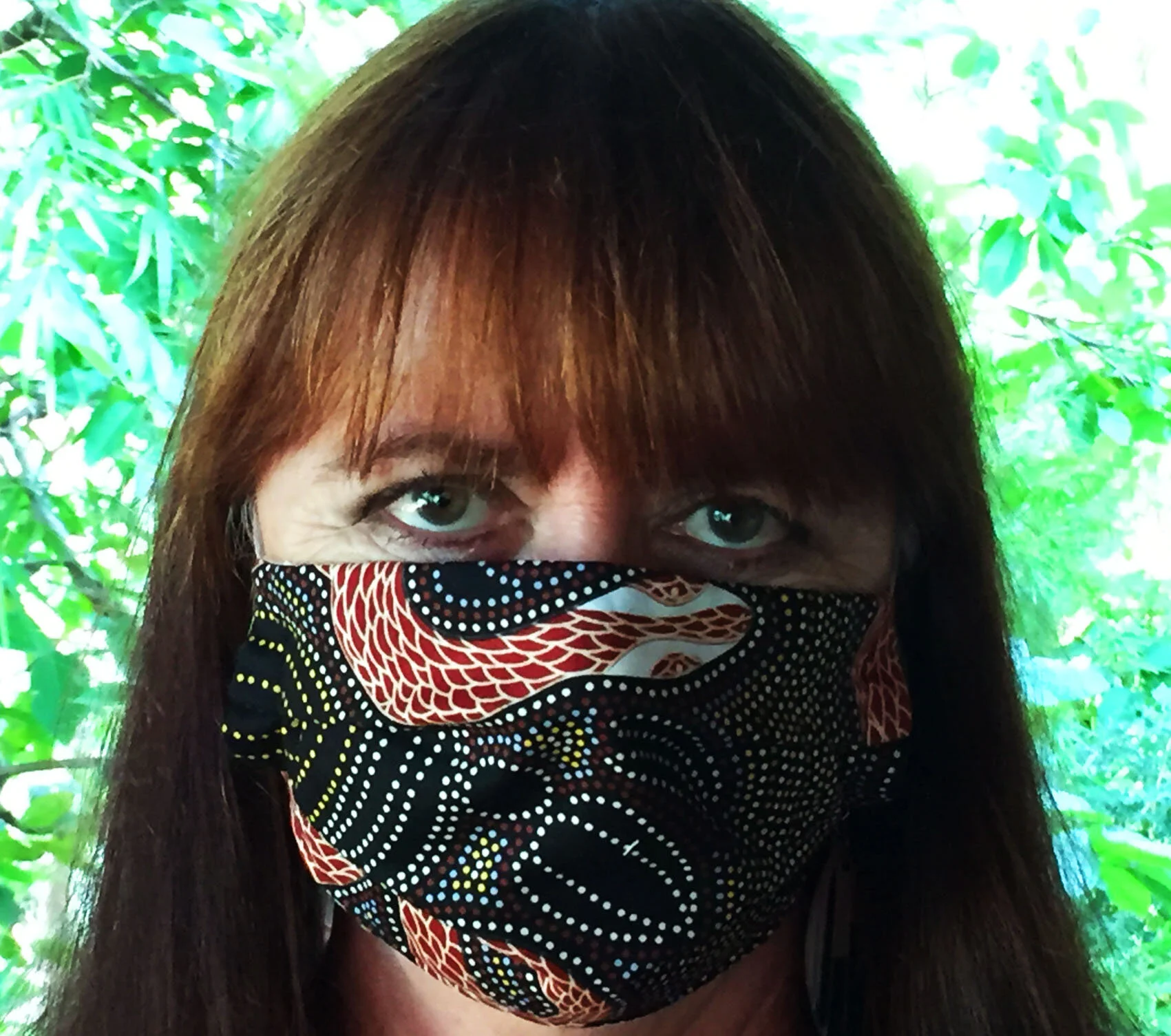 Face Mask " Rainbow Serpent"