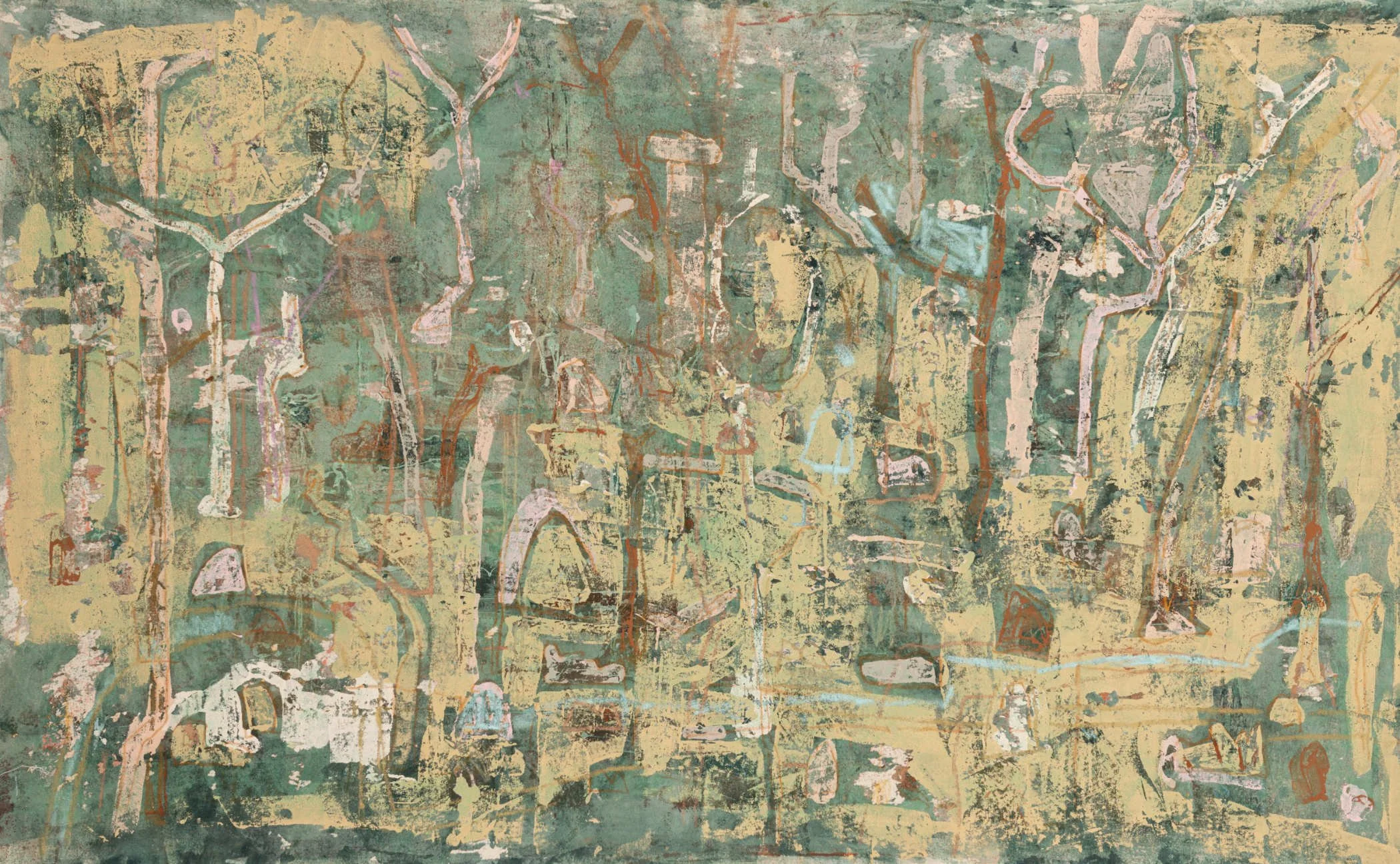 Bushscape moonlight_100x170_mixed media on canvas