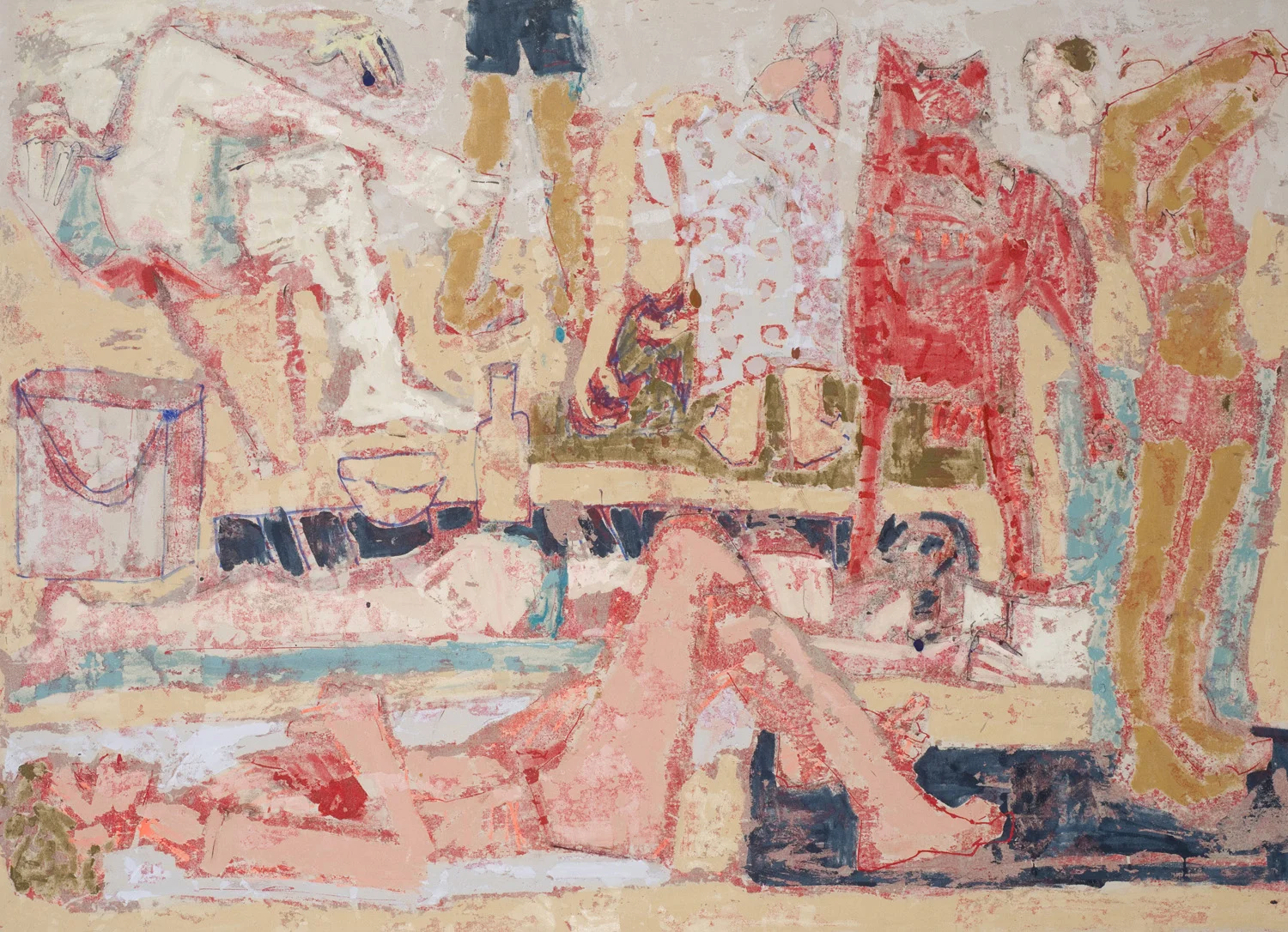 Palm Cove #2 121 x 167 cm mixed media on canvas
