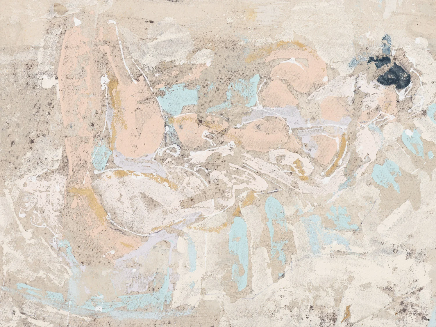 Blue stripes 30 x 41cm mixed media on canvas
