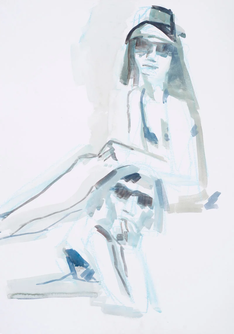 Alex #2 61 x 43cm gouache on paper