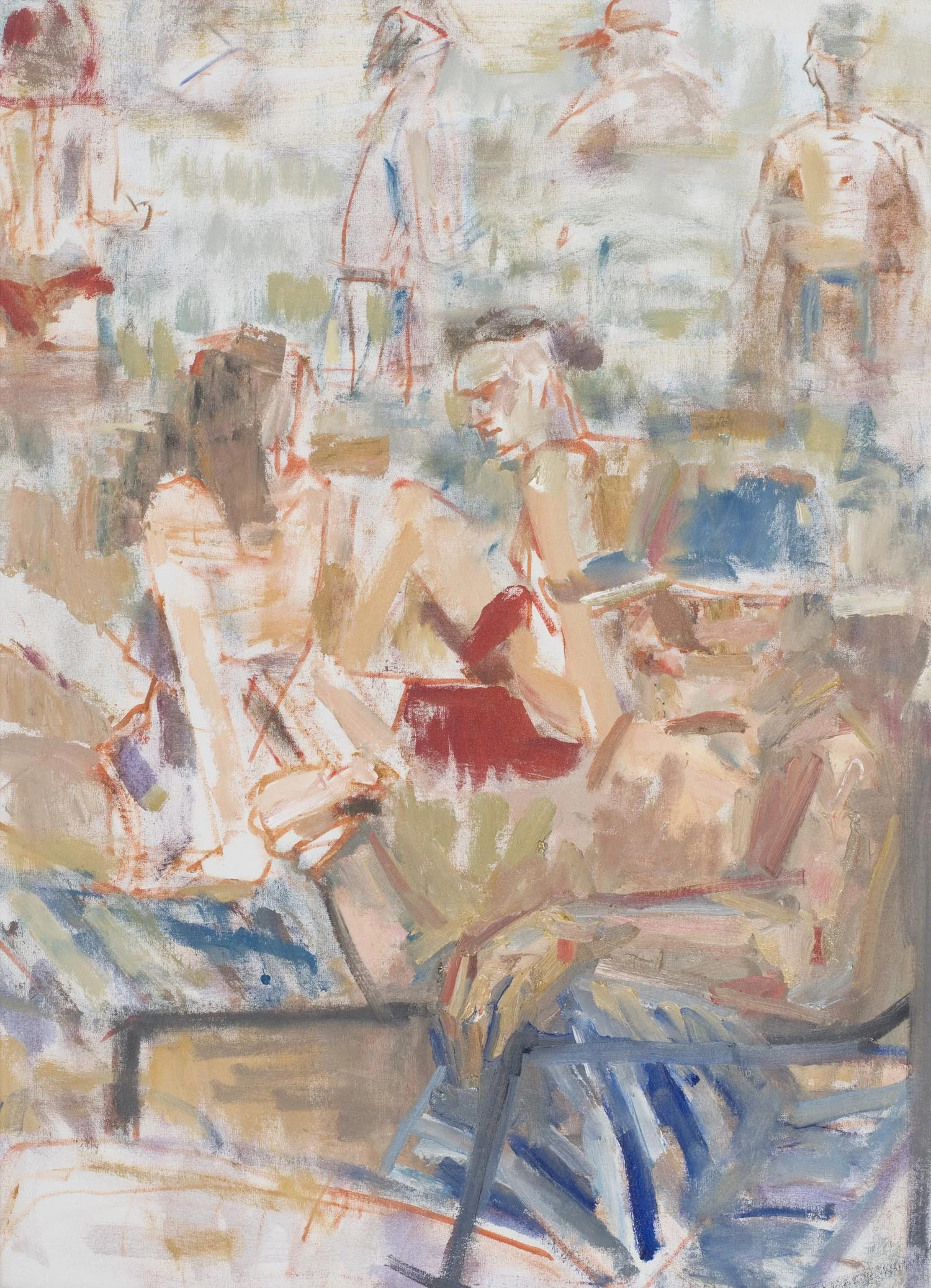 The conversation 83 x 61 cm oil on canvas