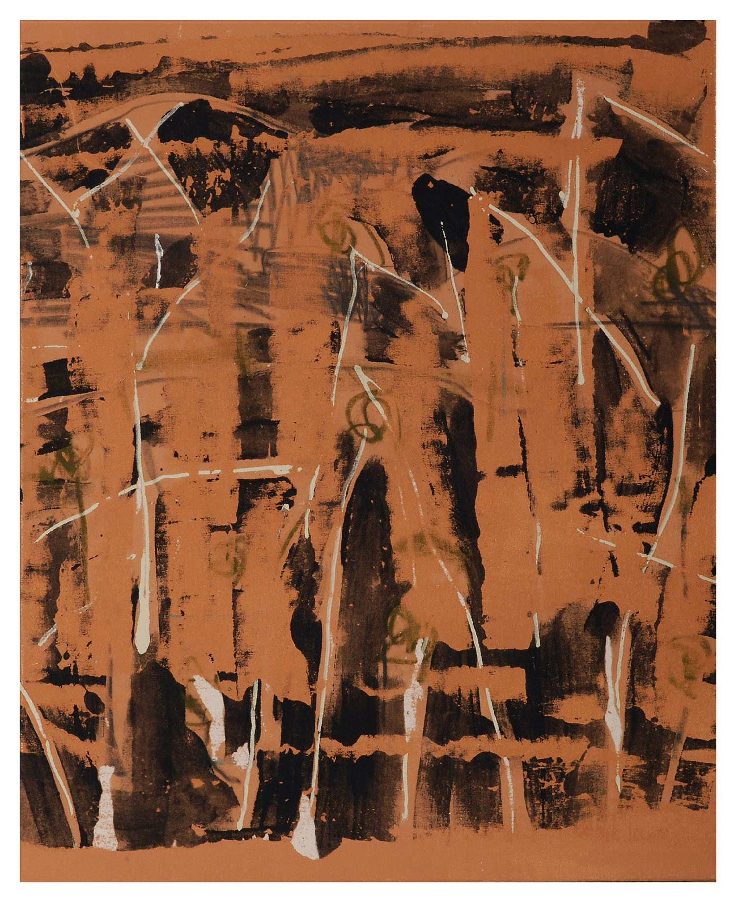 Chalk and Charcoal 51 x 41cm mixed media on canvas