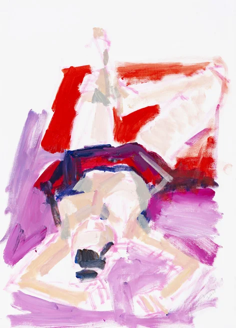 LOU #1 59 x 42cm acrylic on paper