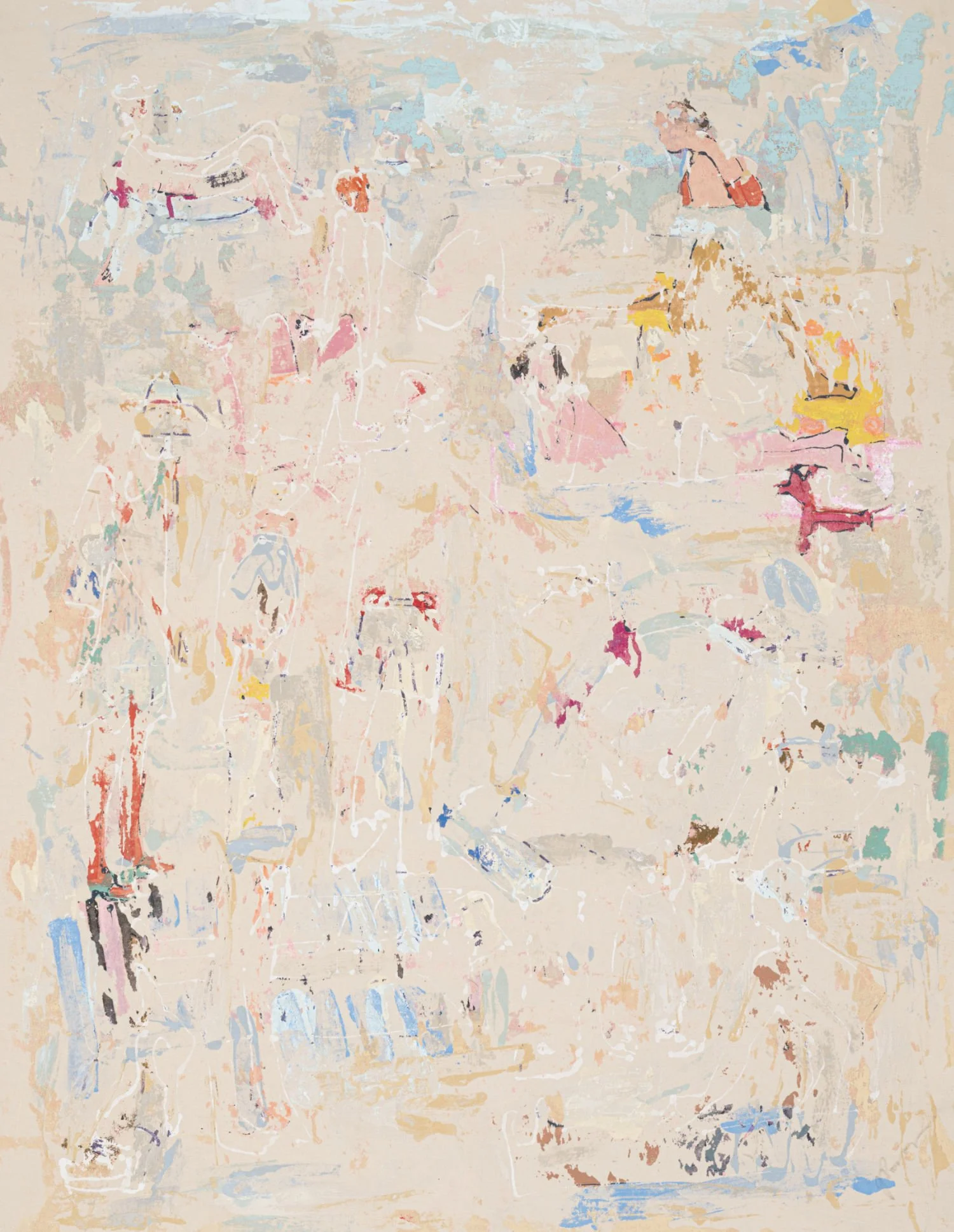 The quiet beach_152x122cm