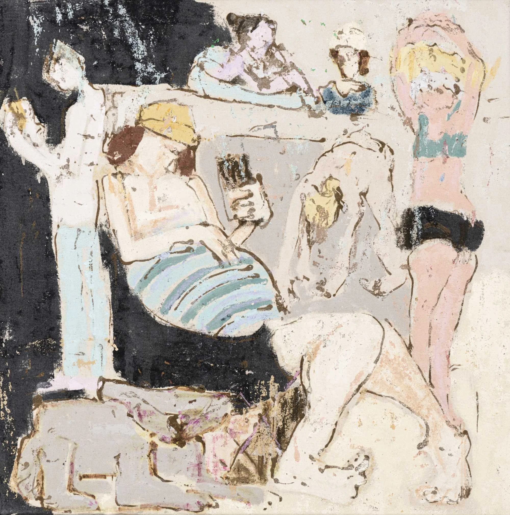 Light blue floatie_50x50cm