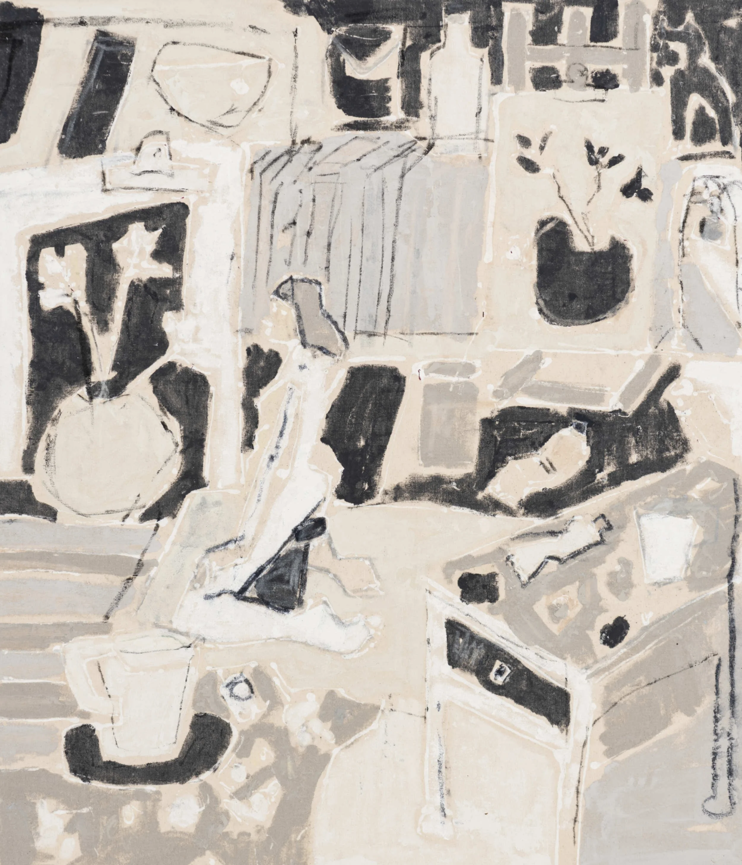 Lily jar #1_106x91cm