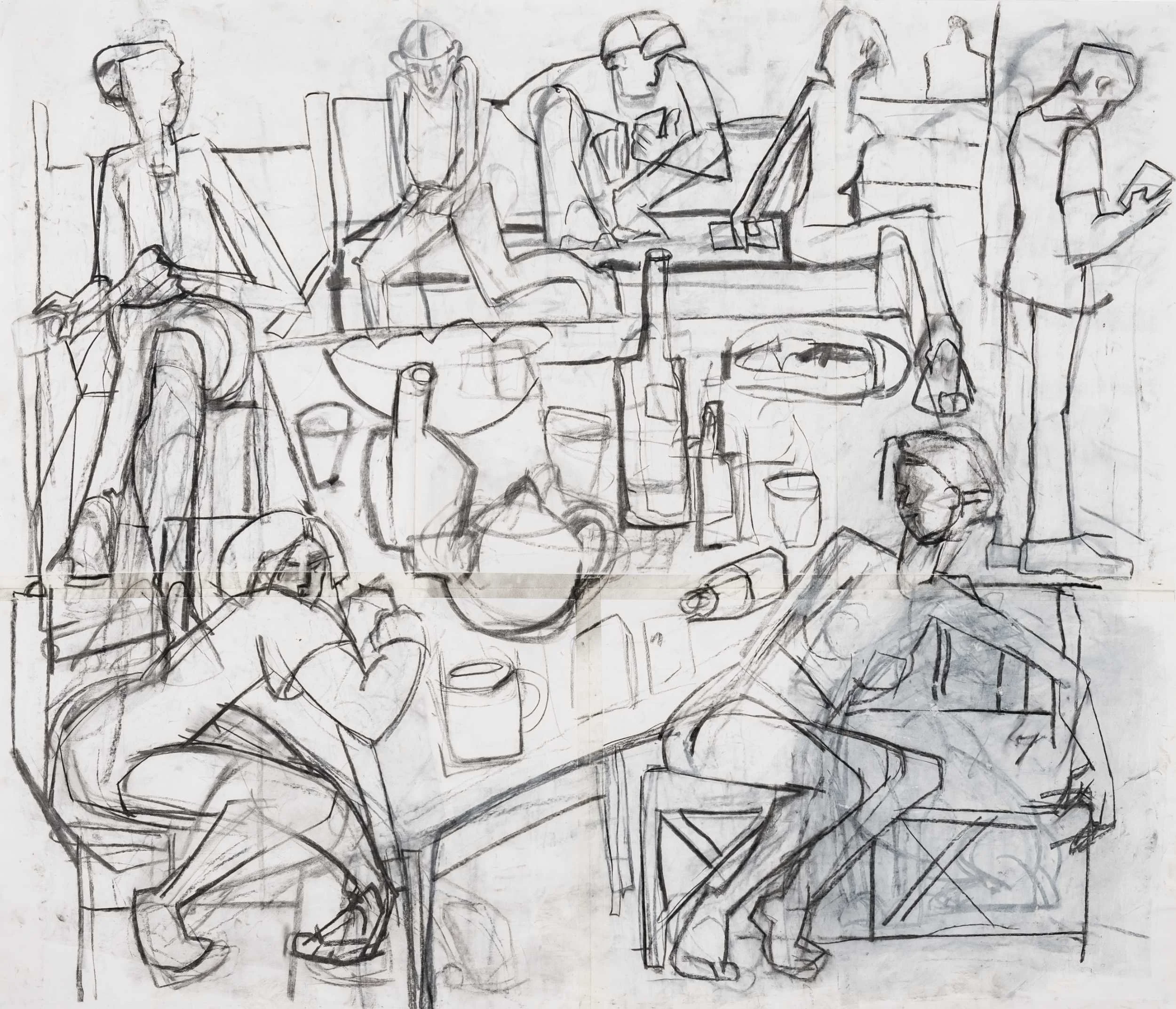 The Card game drawing_137x168