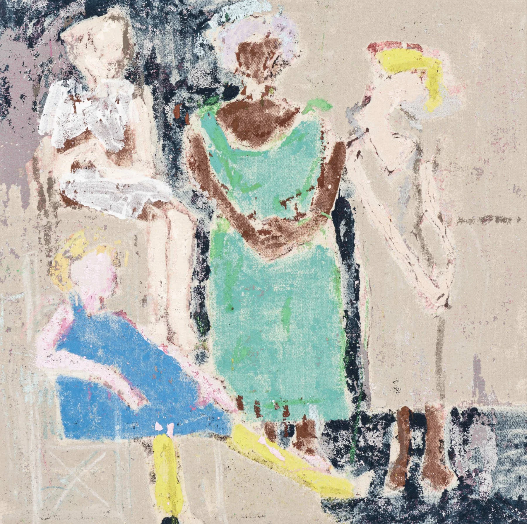 Yellow socks_40x40cm