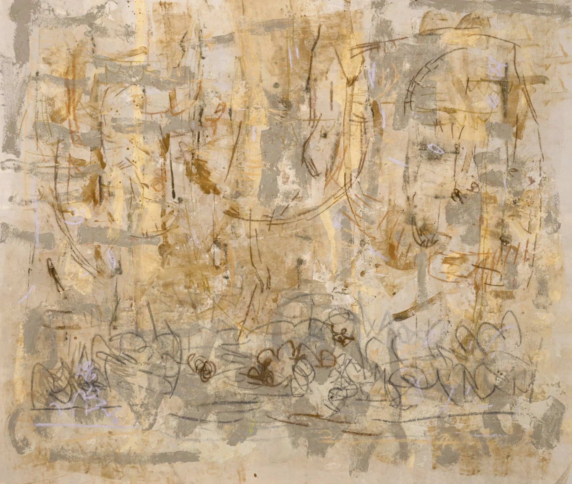 Larry's Wrath - House Paint and Mixed Media on Canvas Calico - 150x175cm