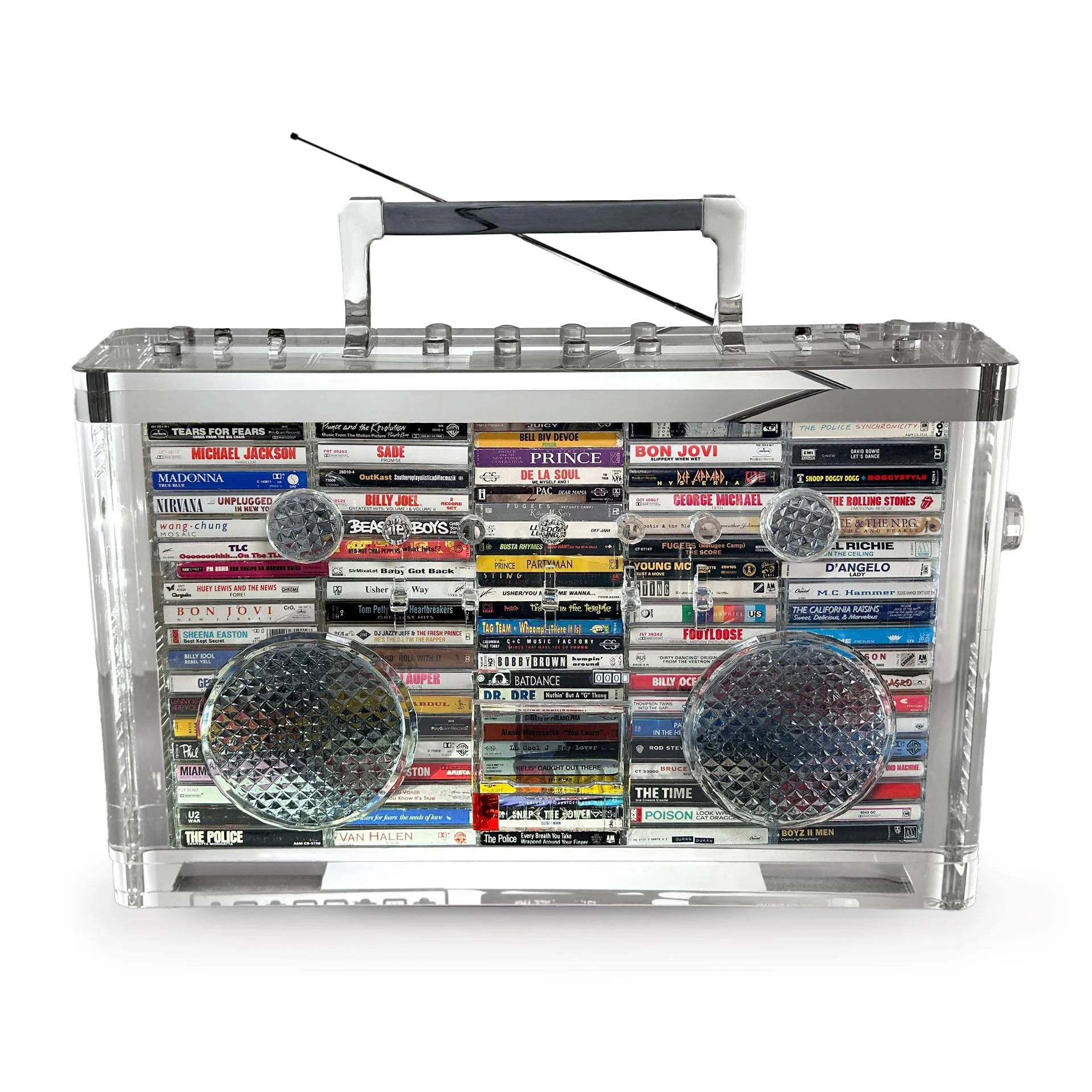 Biggie (Acrylic/Resin Boombox Sculpture)