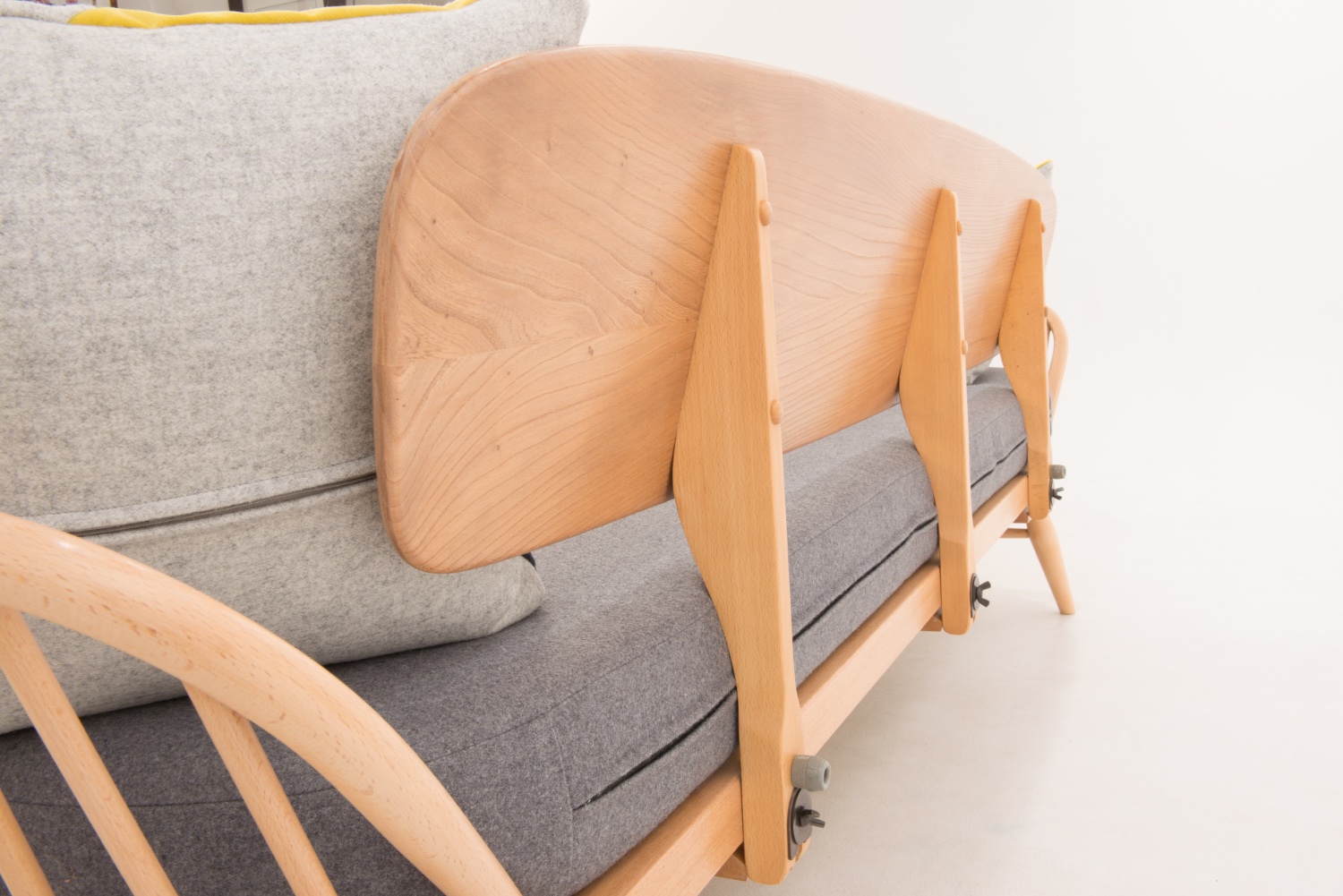 Ercol studio couch elm backrest