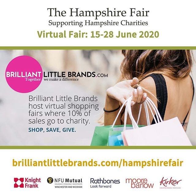 @thehampshirefair has 3 days left to go. 🛍 Its a virtual online fair celebrating lots of great small brands. If you use code THF01 at checkout, they are donating 10% to charity. 🙏🙏 They are supporting @allegrasambition, @learningatthegrange and th