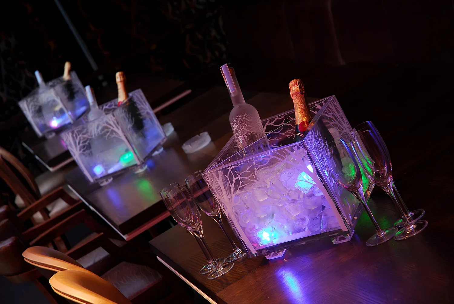 bottles of spirits for an event at the Venue5
