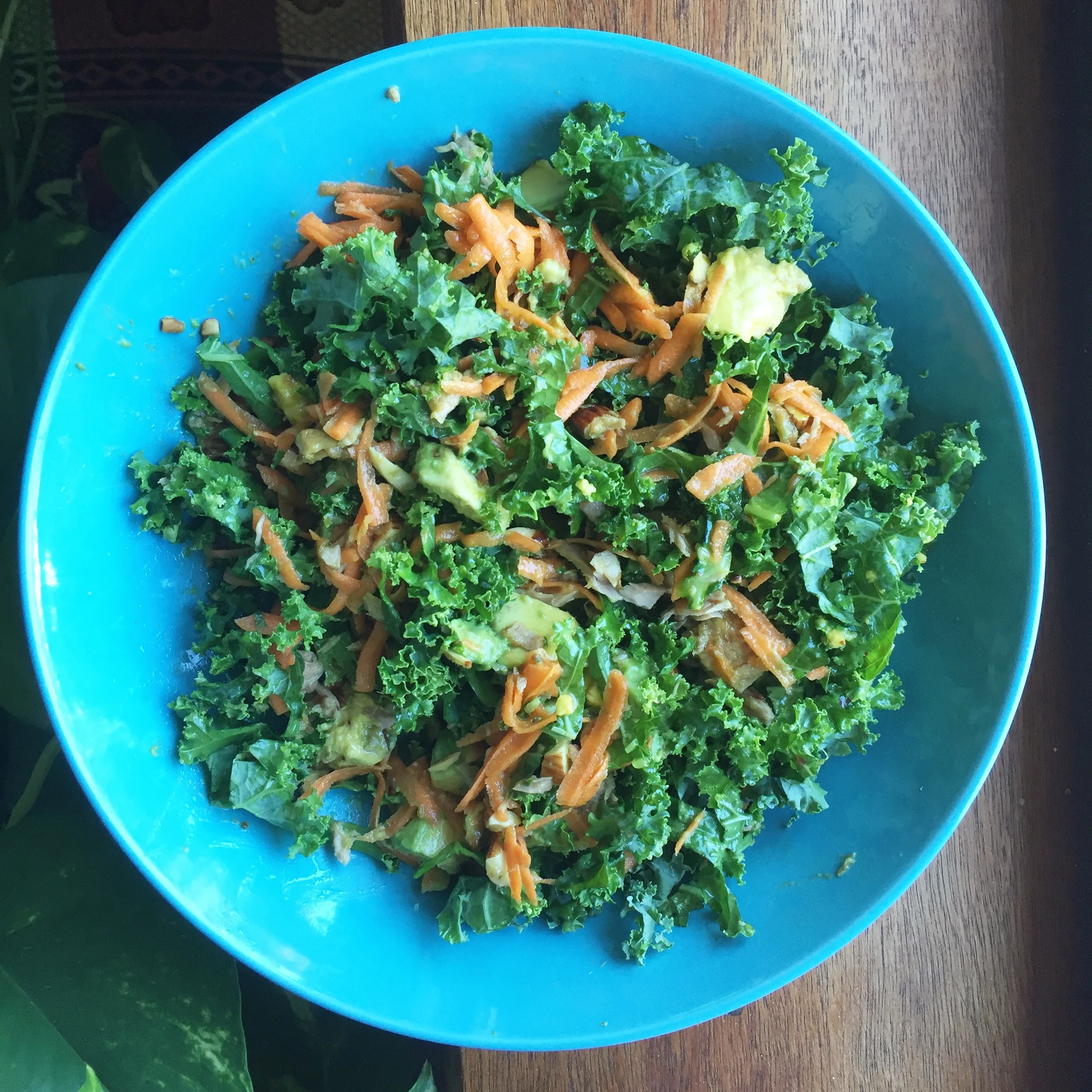 Kale, Tuna and Avocado Salad