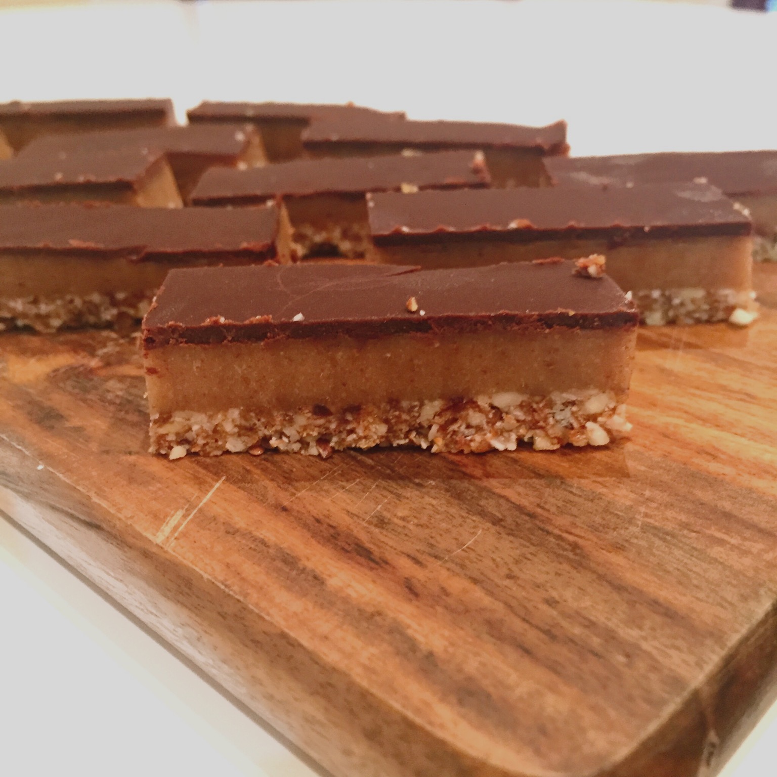 Raw Almond Caramel Slice