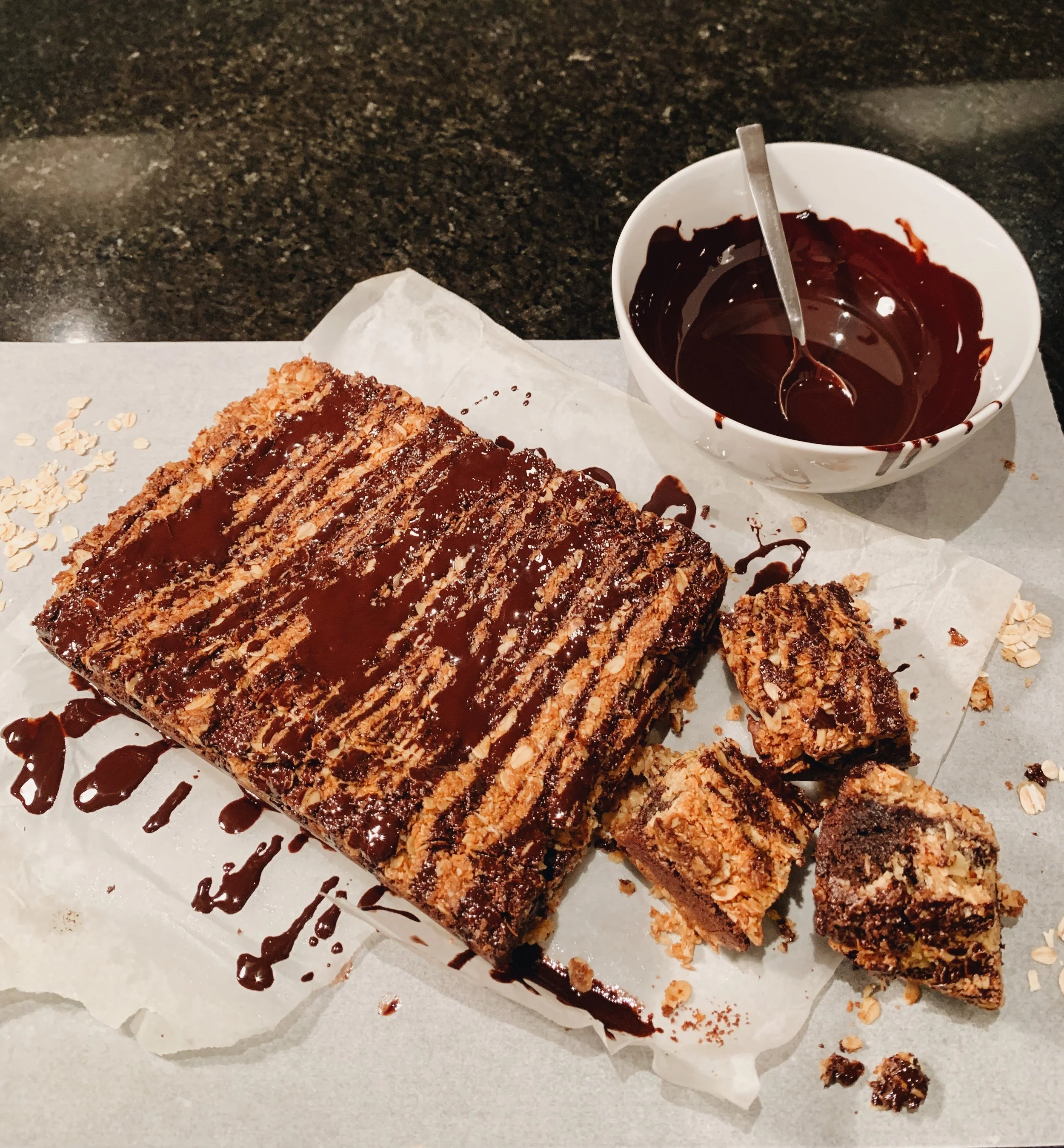 Cookie Brownie Slice