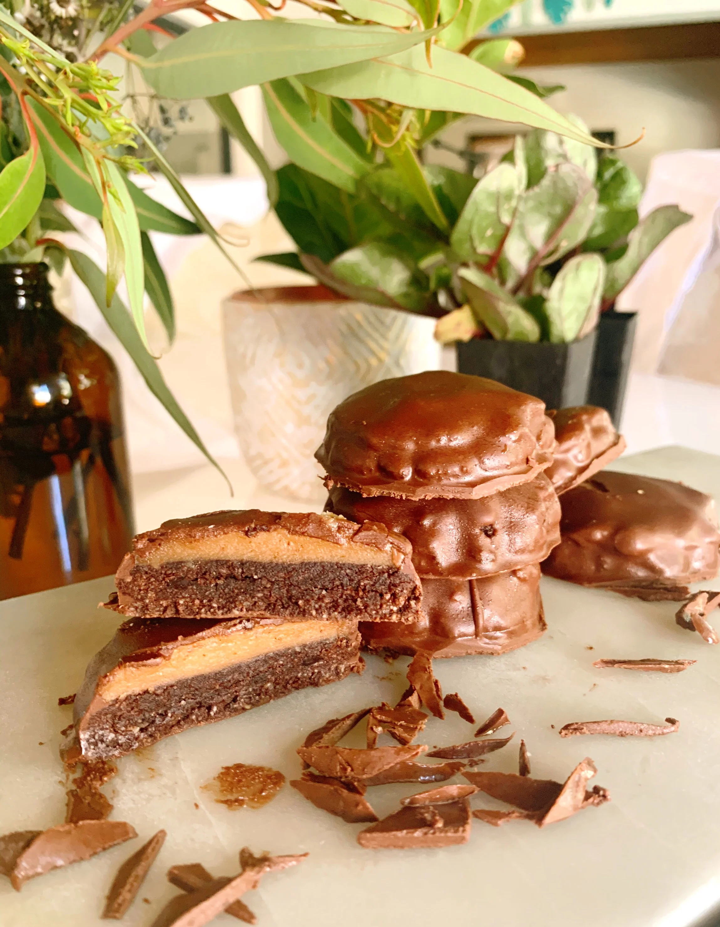 Chocolate Gooey Caramel Cookies