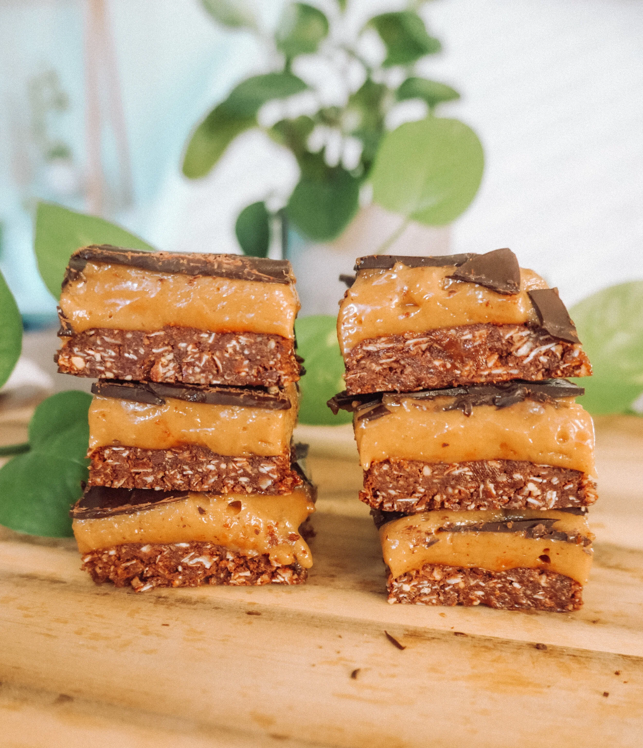 Peanut butter caramel bars