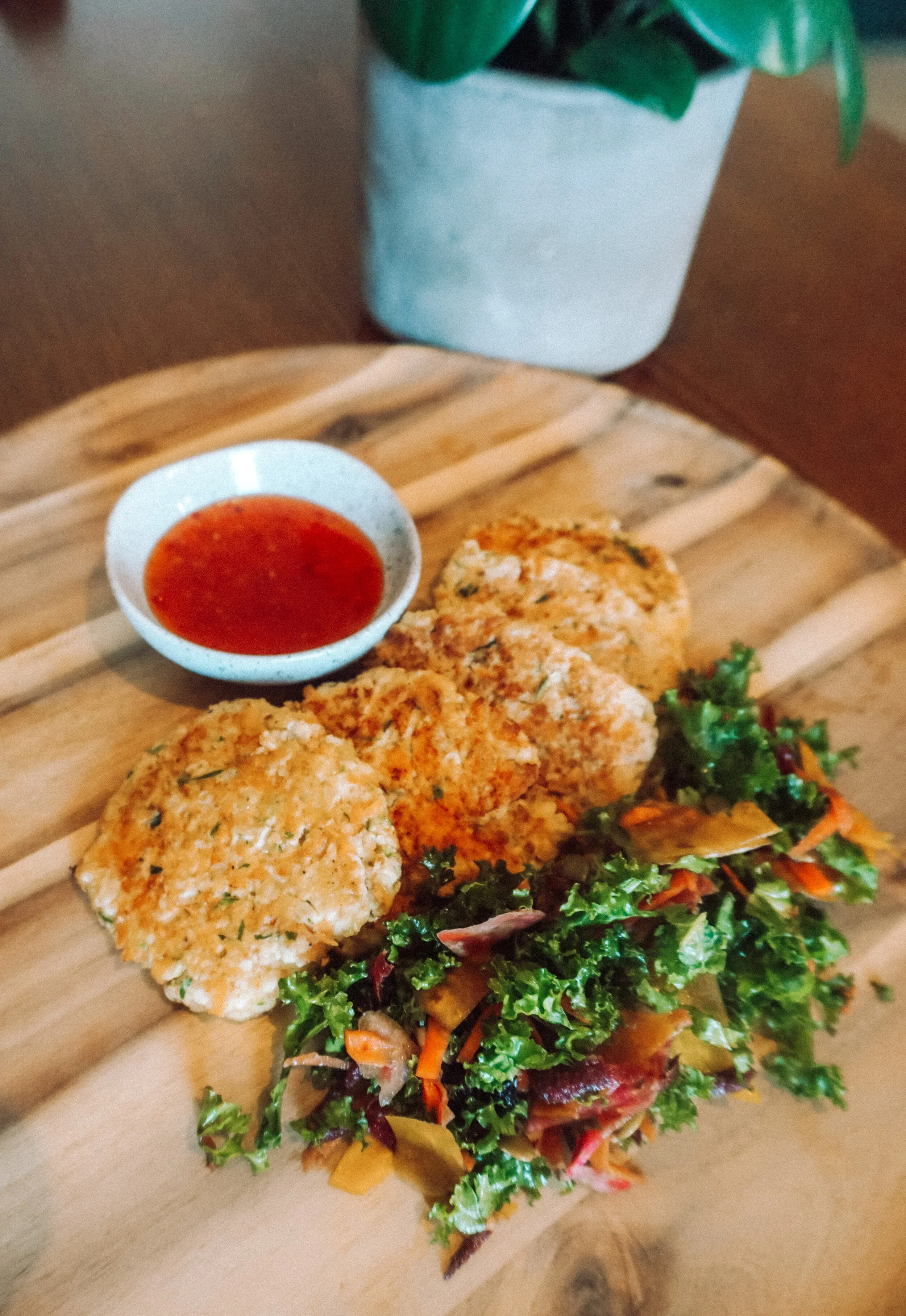 Paleo Zucchini Cauliflower Fritters