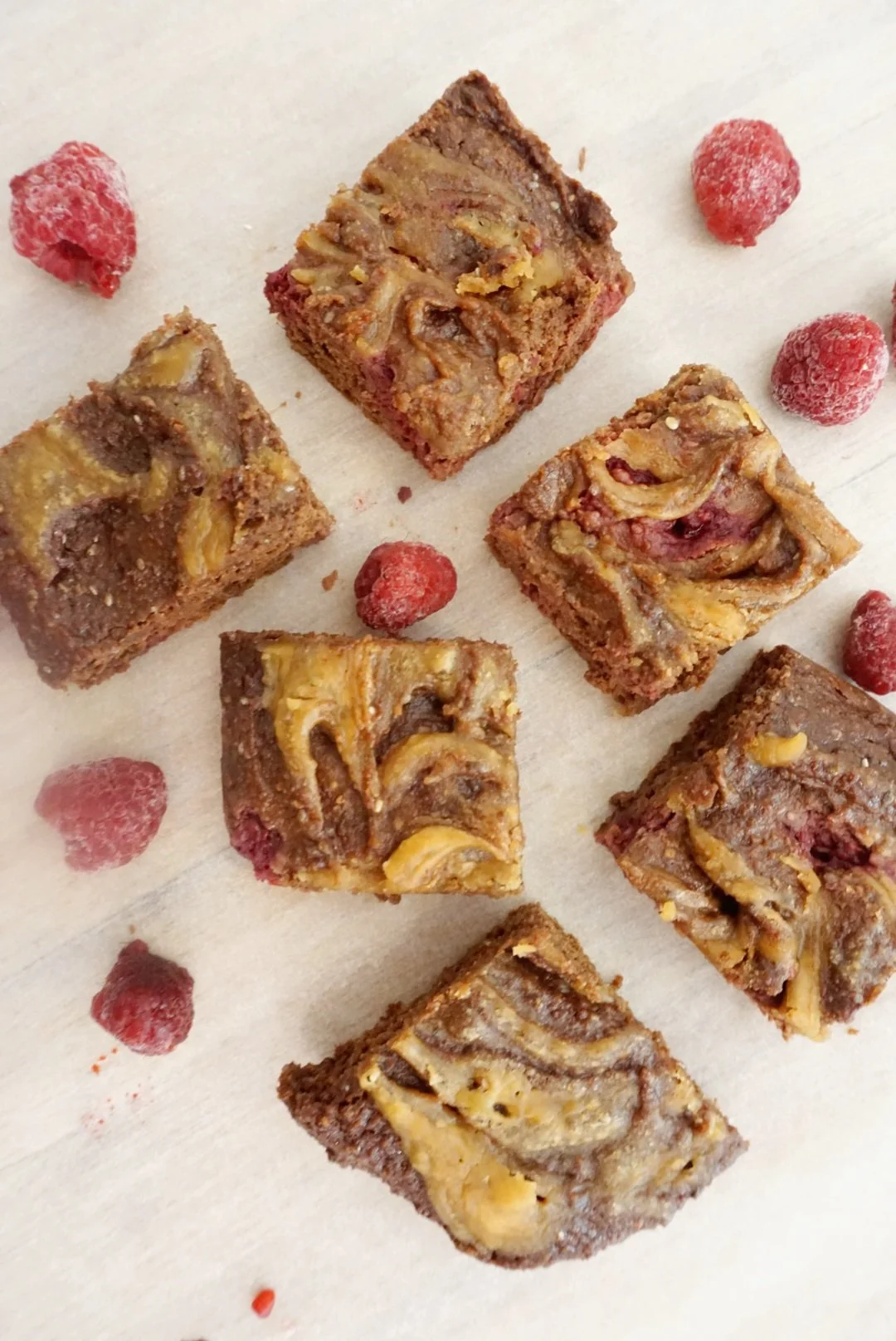 Raspberry &amp; Nut Butter Choc Brownies