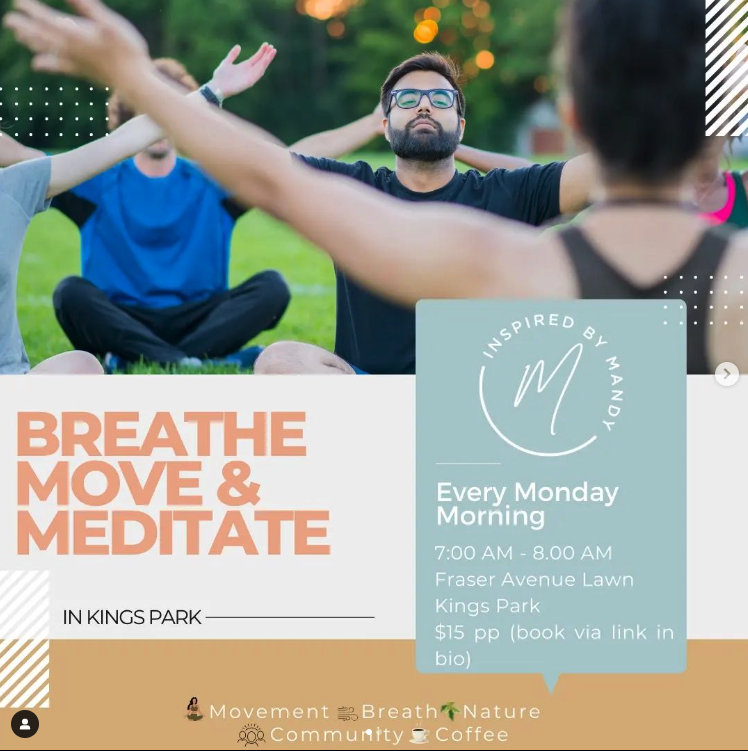 Breathe, Move and Meditate in Kings Park with Mandy
