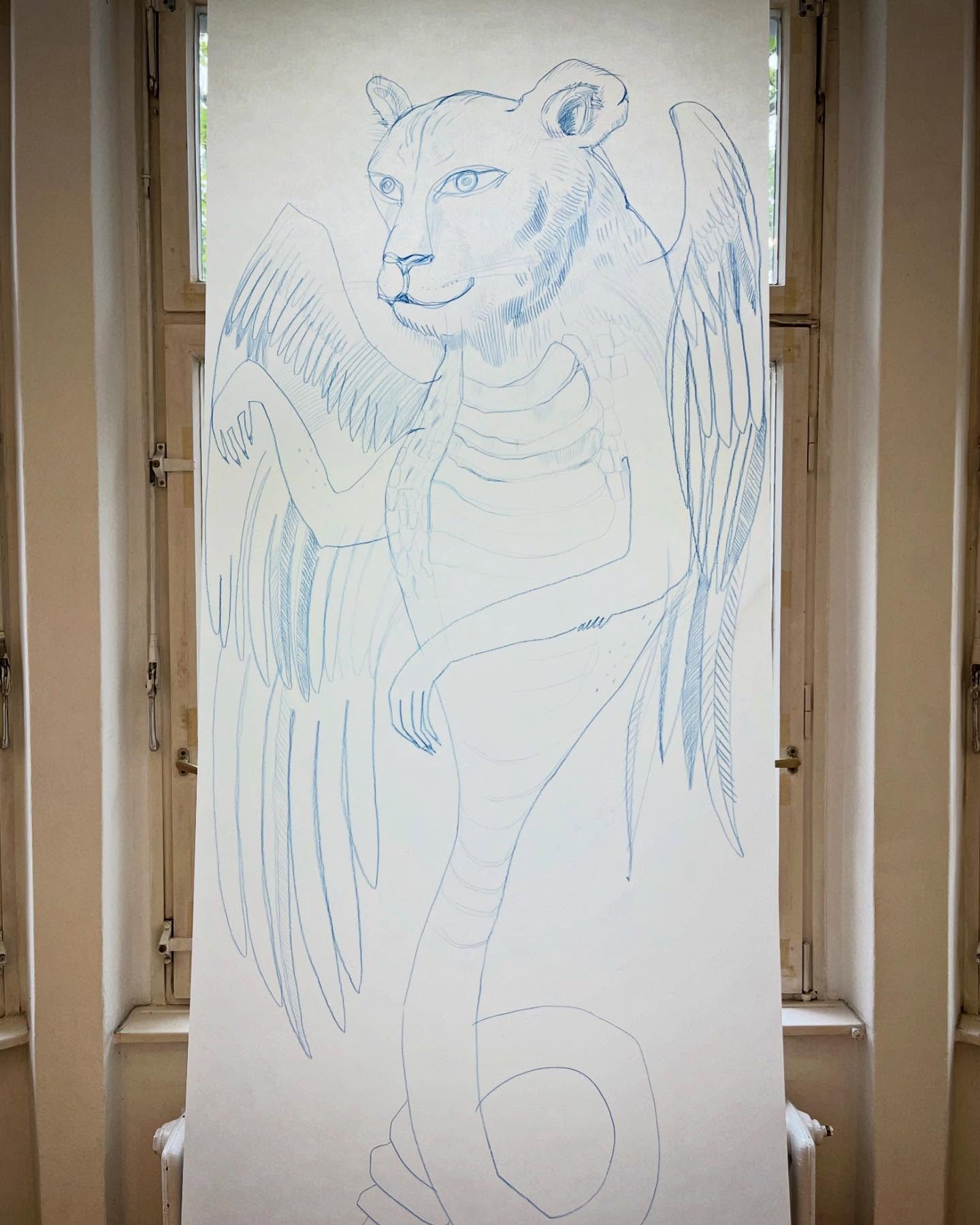 🌚 group show JOKER  Haus am Lutzowplatz.  With further works by Tarek Aly, Kassandra von Aschenbach, Nadine Baldow, Katrin Kampmann, Leopold Landrichter, Inna Levinson, Mikotaj Polinski, Brigitte Schr&ouml;ck, Misa Shimomura, Mike Strauch. 
  Runnin