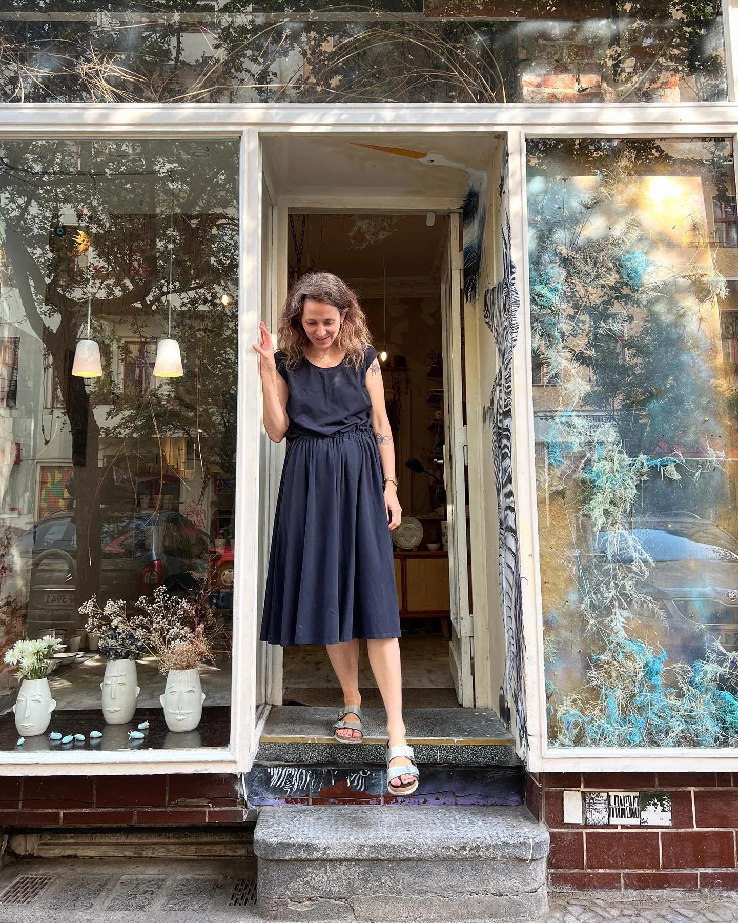 🩵 Salut, Monsieur Jacques!
#zokotucha 
#porcelain  #portrait #kreuzberg #graefekiez #sparkleandshine #mustache #madeinberlin