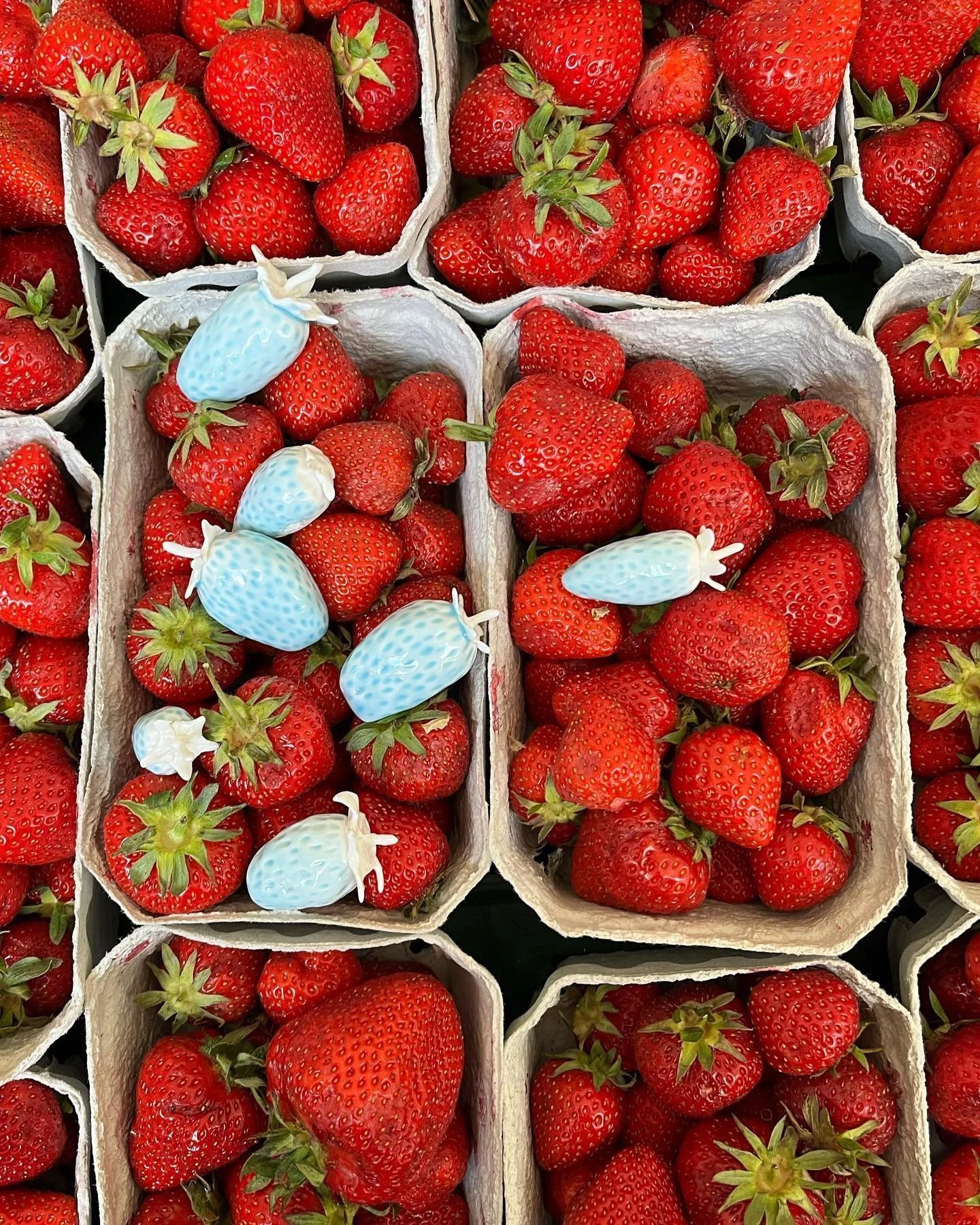 🍓Hallo Avocado! Melone-St&uuml;ck-Drei! Bitte sch&ouml;n, aber s&uuml;&szlig;, aber s&uuml;&szlig;, ABER S&Uuml;SS&hearts;️🩵#zokotucha #erdbeere #maybachufer#markt #porcelain #madeinberlin #loveneuk&ouml;lln #sparkleandshine