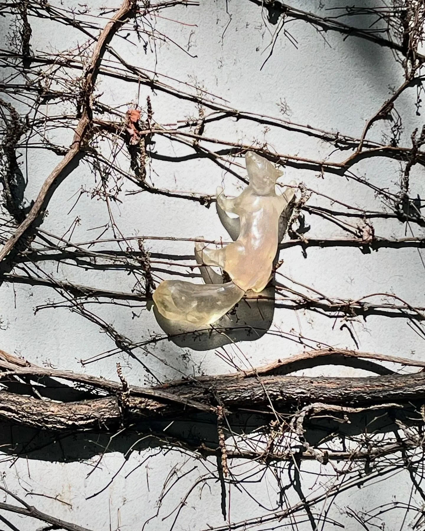 🌰🐿️ (In)visible squirrels in good company are still on display in the @hausamluetzowplatz&lsquo;s garden #zokotucha #sculpture #transparent #sqirrel #wildheart #sparkleandshine