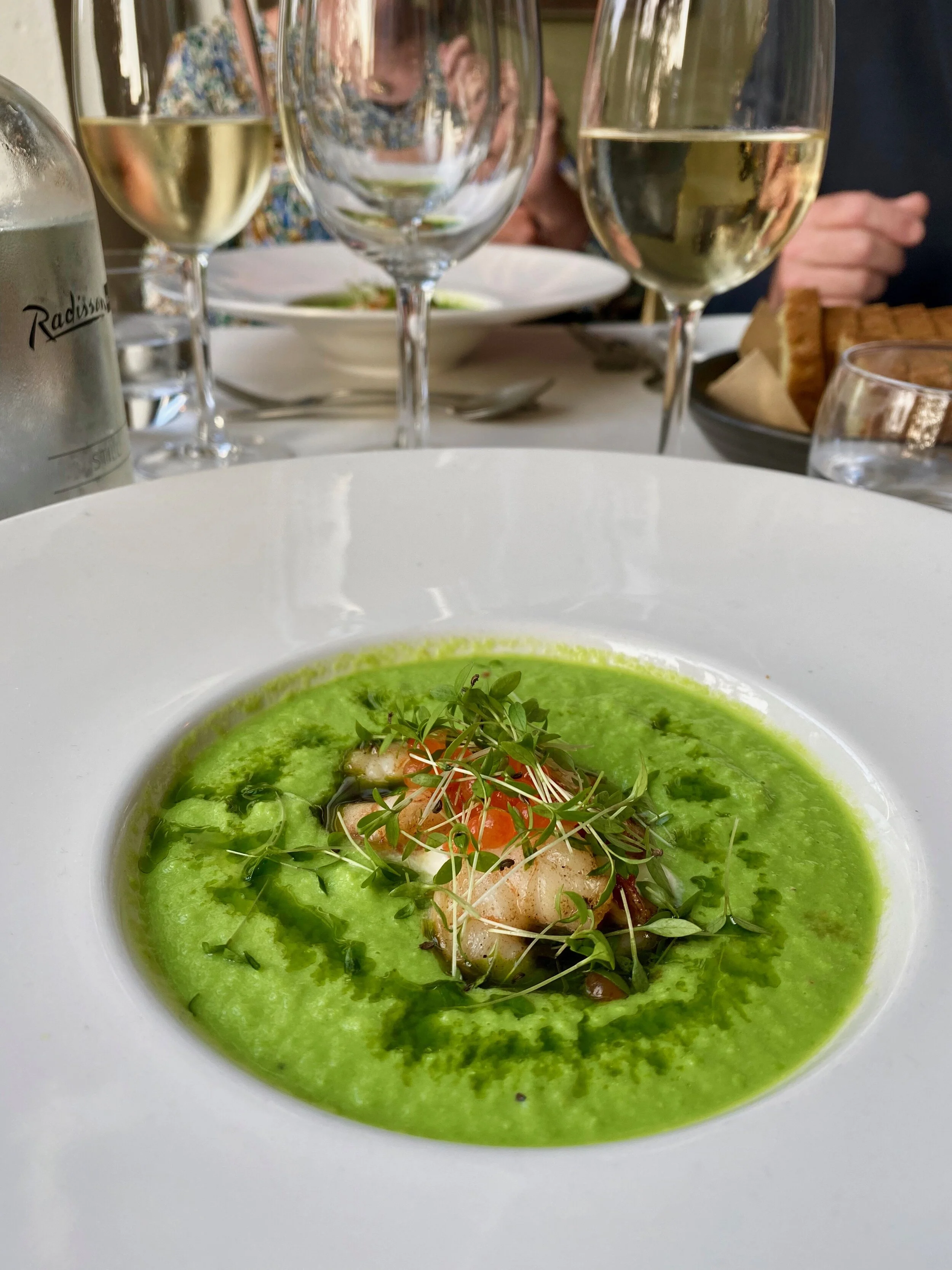 Lækker ærtesuppe - og en fryd for øjet