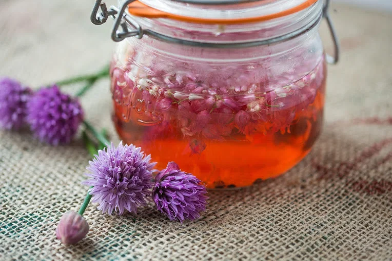 How to make Chive Blossom Vinegar
