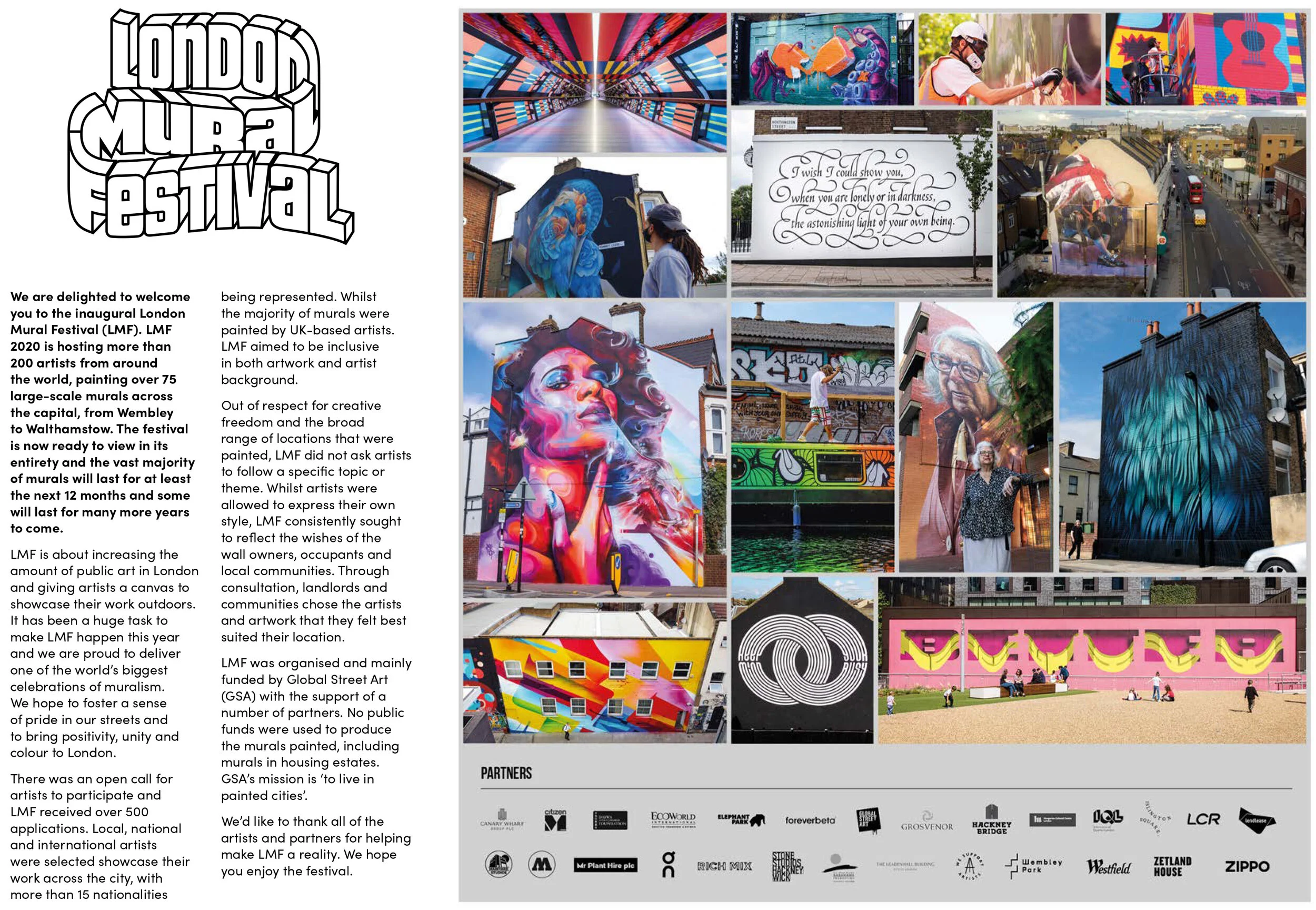 London Mural Festival Map Map | London Mural Festival