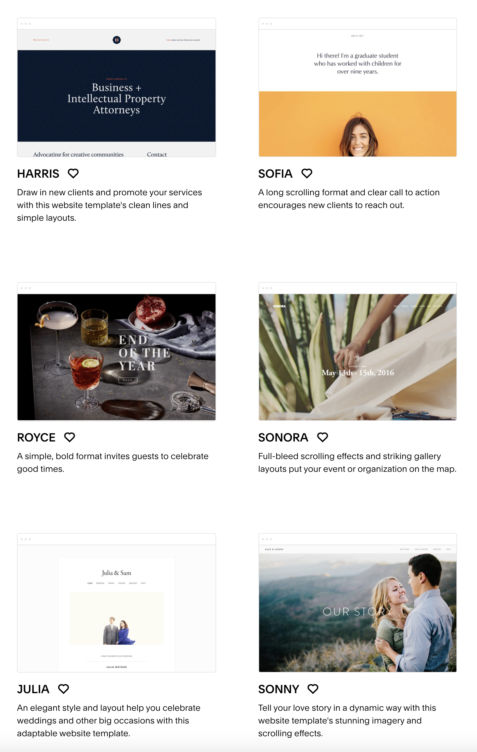 A Guide To Picking A Template For Your Squarespace Website Eleanor Stones
