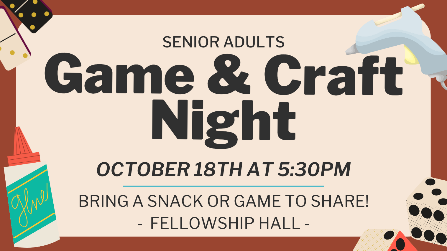 Senior Adult Game & Craft Night