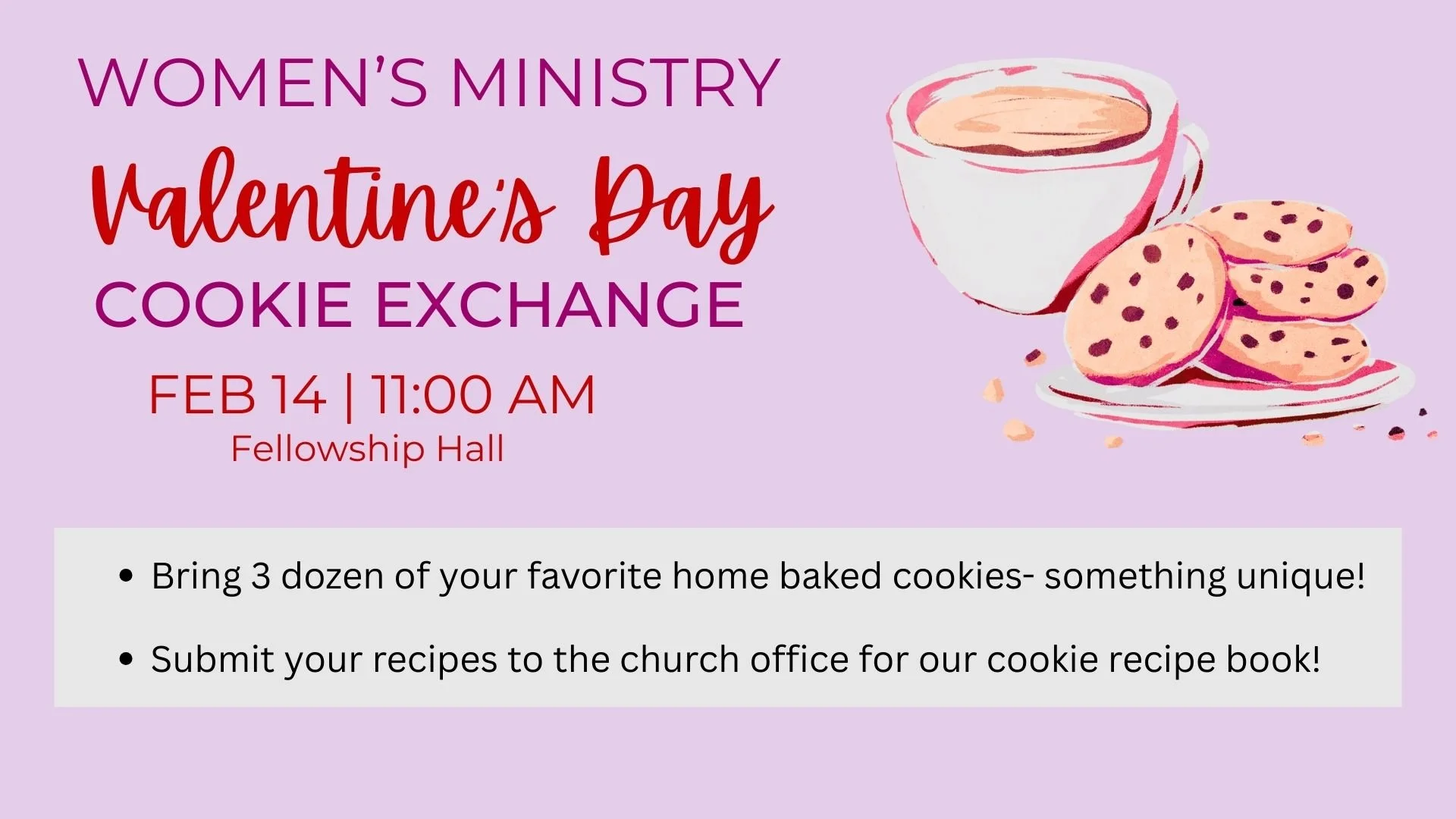 Women's Ministry Cookie Exchange