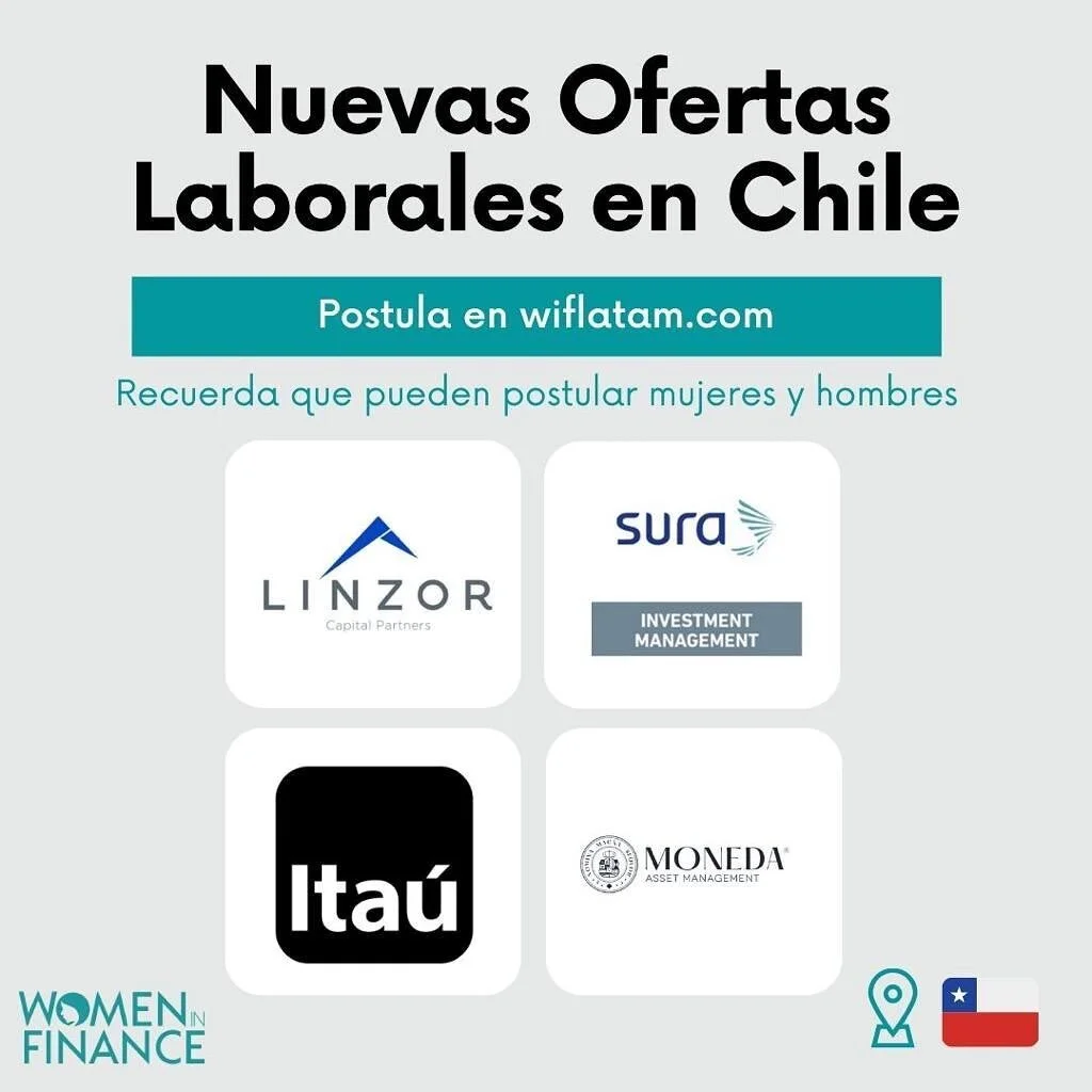 &iexcl;Las invitamos a revisar las nuevas oportunidades laborales en Chile en nuestro portal! 🇨🇱
.
Encuentra ofertas de Linzor Capital Partners, Sura, Ita&uacute; y Moneda Asset Management en nuestro portal.
.
Revisa la plataforma en el link en la 