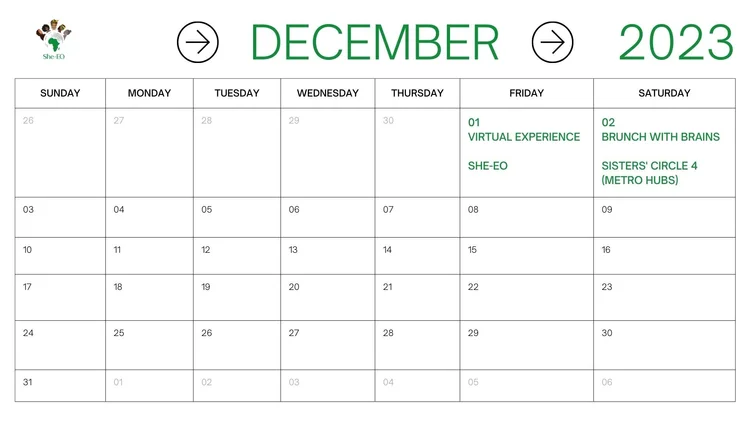 SHE-EO 2023 CALENDAR — She-EO