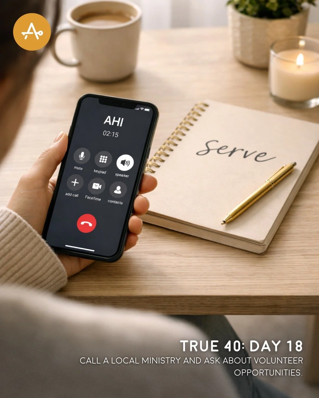 Day 18 True 40 Challenge: Call a local ministry and ask about volunteer opportunities.

"There was not a needy person among them, for as many as were owners of lands or houses sold them and brought the proceeds of what was sold and laid it at th