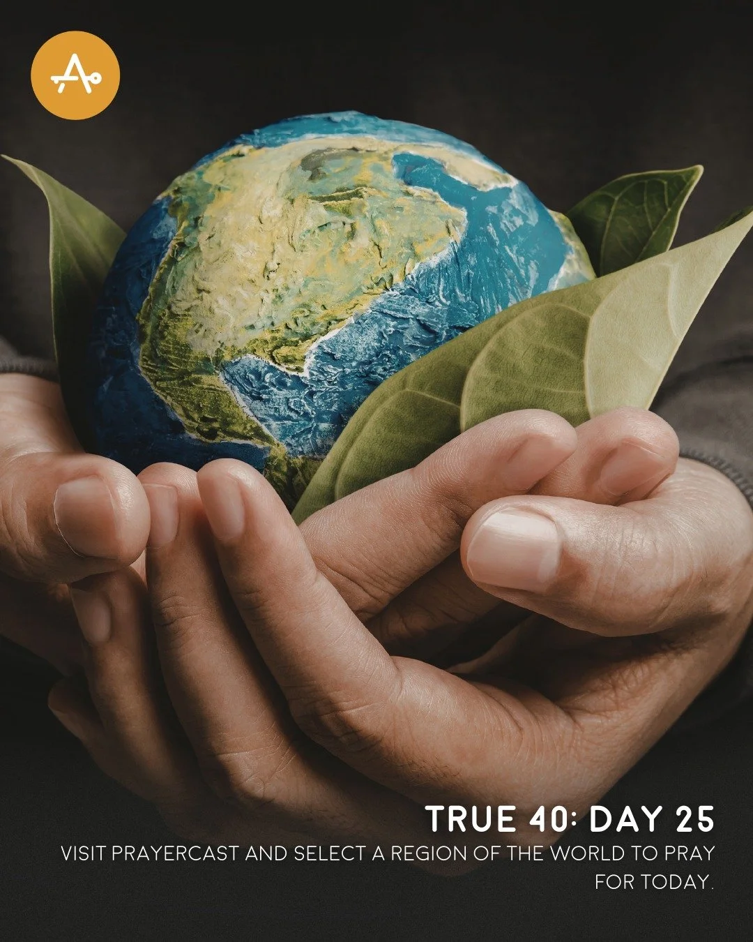 Day 25 True 40 Challenge: Visit Prayercast and select a region of the world to pray for today.
"First of all, then, I urge that supplications, prayers, intercessions, and thanksgivings be made for all people" I Timothy 2:1
#AHI #True40 #Len