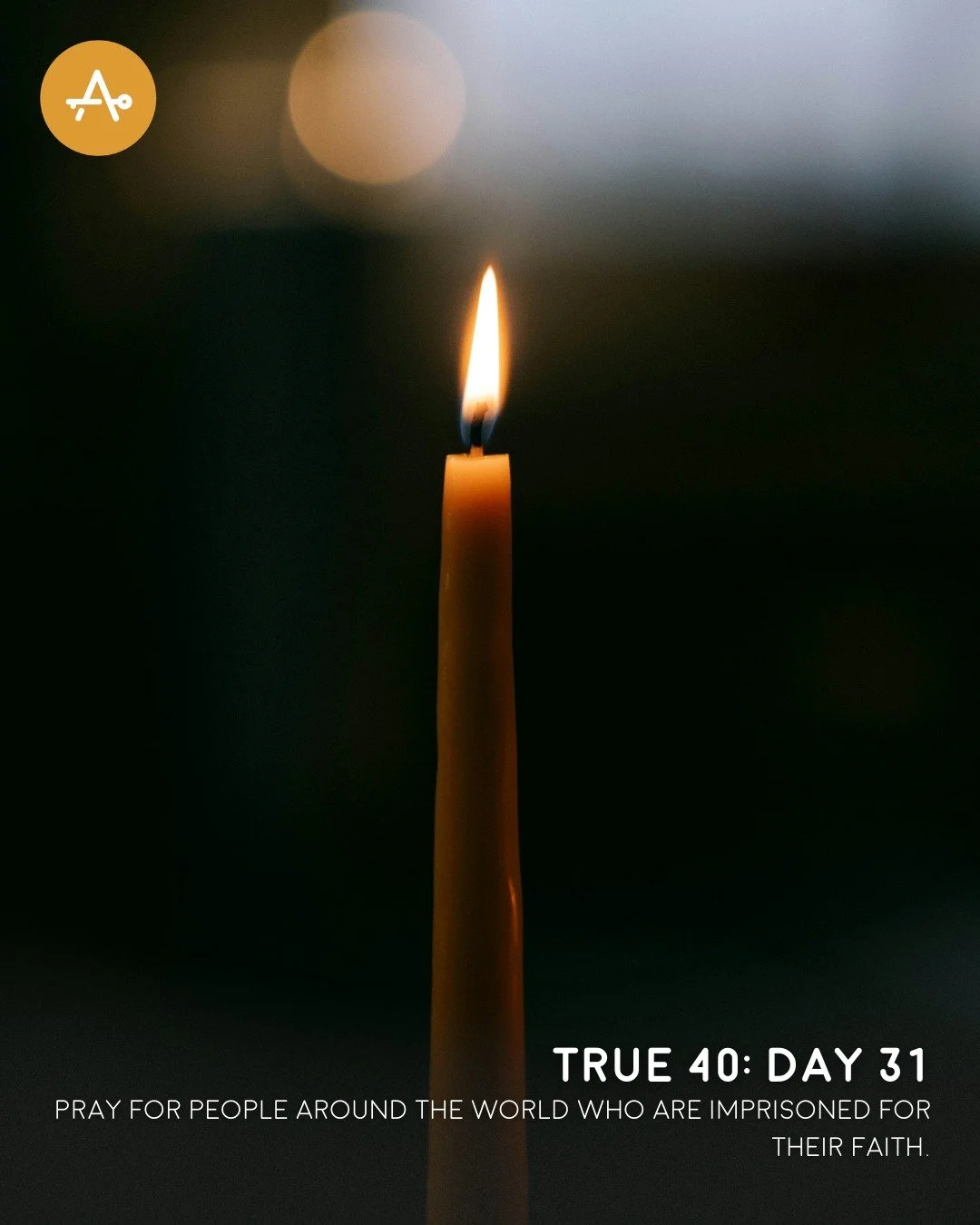 Day 31 True 40 Challenge: Pray for people around the world who are imprisoned for their faith.
"For the LORD hears the needy and does not despise his own people who are prisoners." Psalm 69:33 #AHI #AccessibleHope #Lent #True40