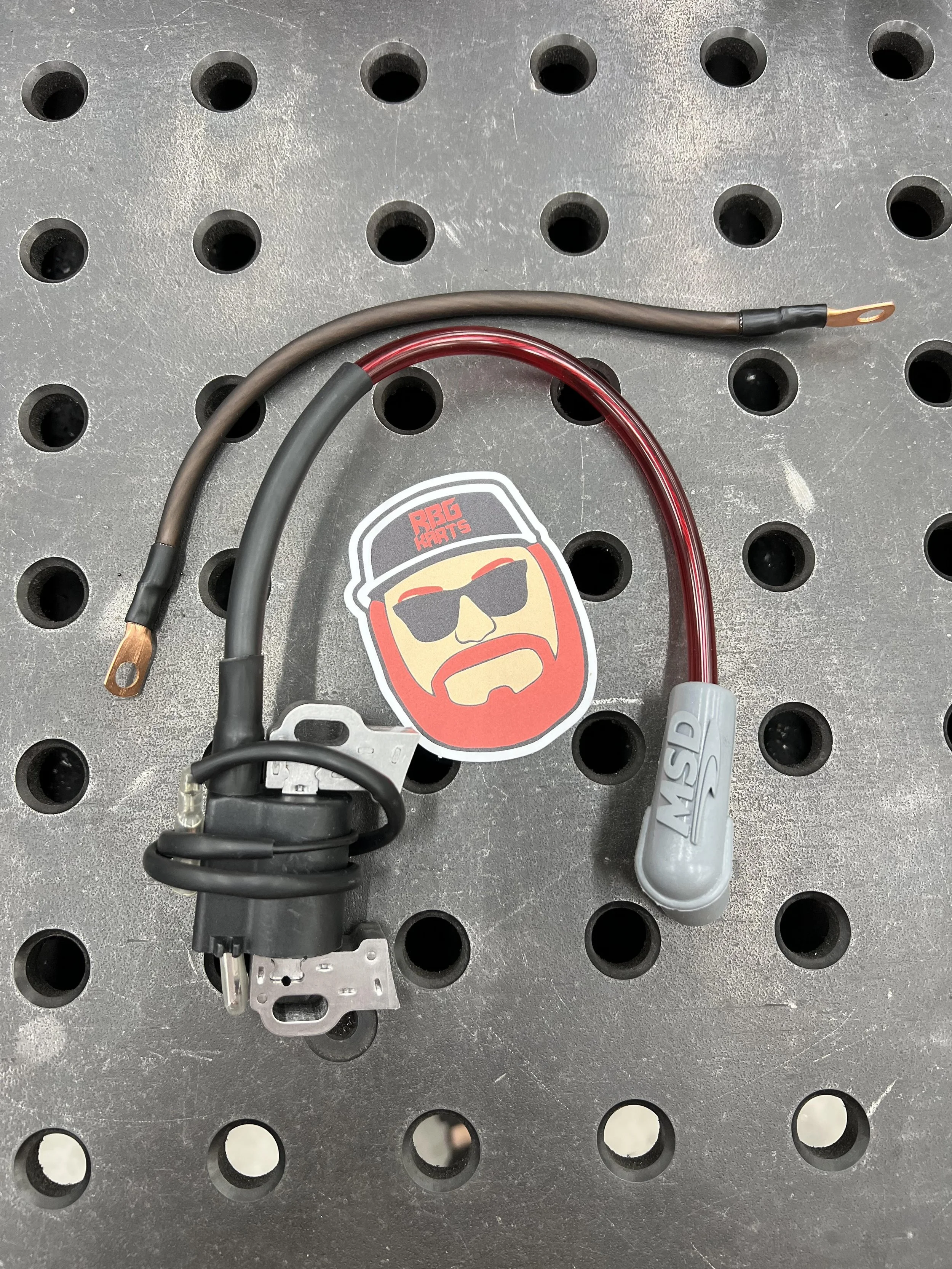 Big Block MSD Style Coil Pack & Grounding Wire Red — Red Beard's Garage