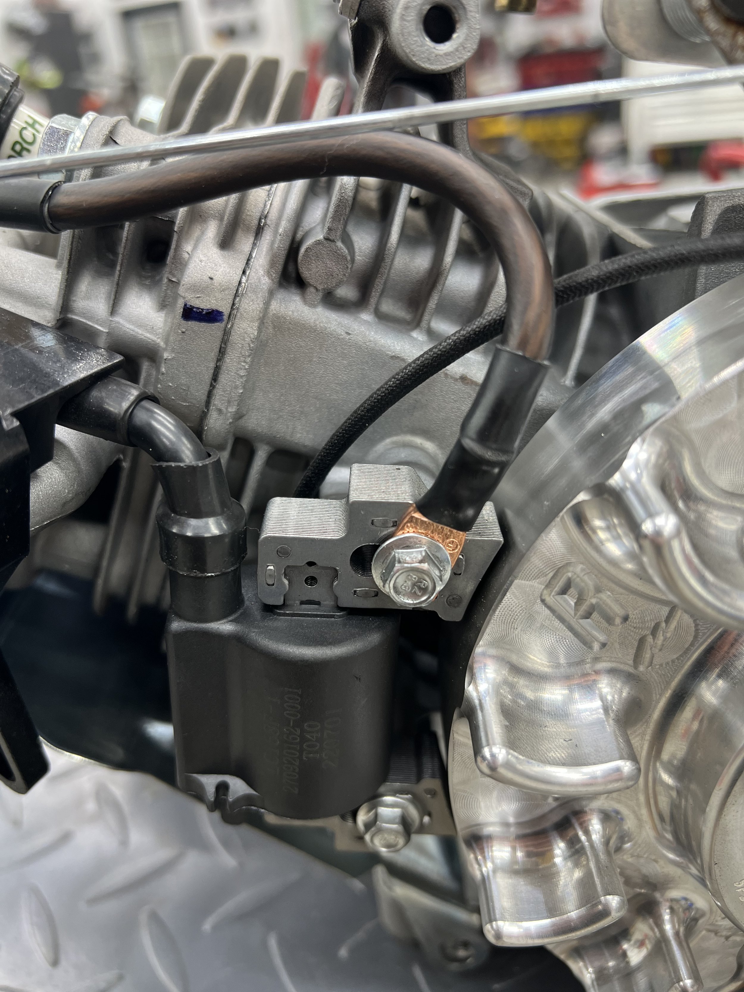 Small Block MSD Style Coil Pack & Grounding Wire Red — Red Beard's Garage