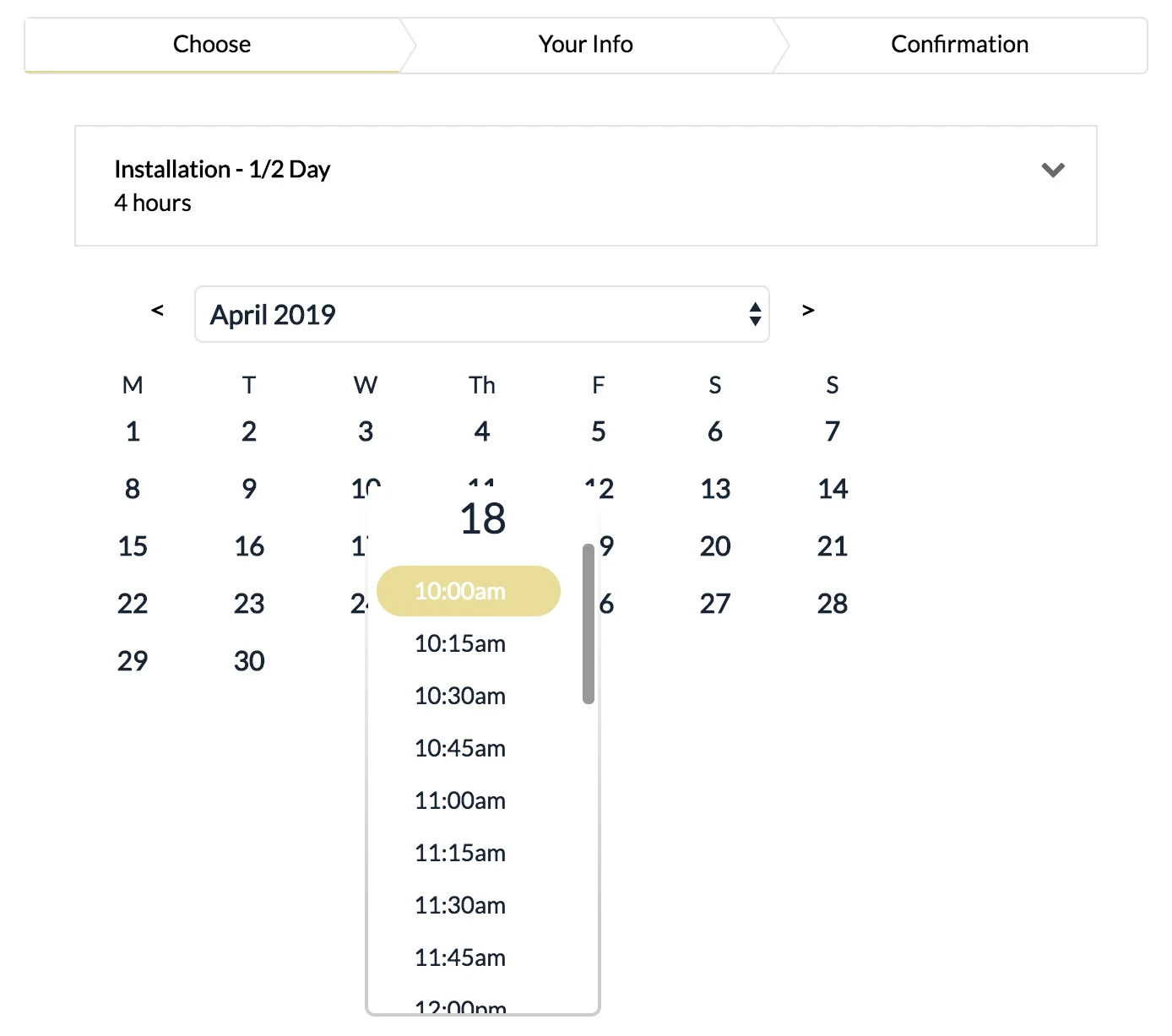 Sample Schedule